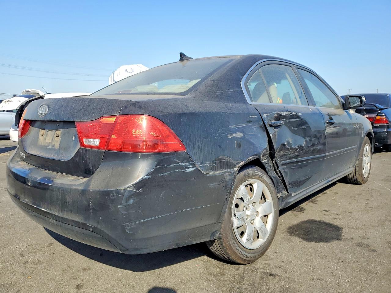 2010 Kia Optima Lx Black vin: KNAGG4A83A5381222