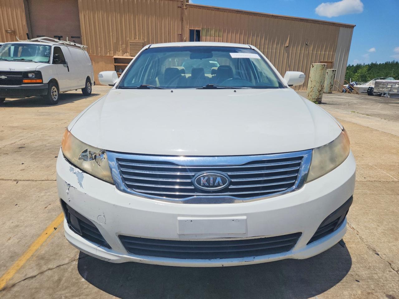 2010 Kia Optima Lx White vin: KNAGG4A83A5383018