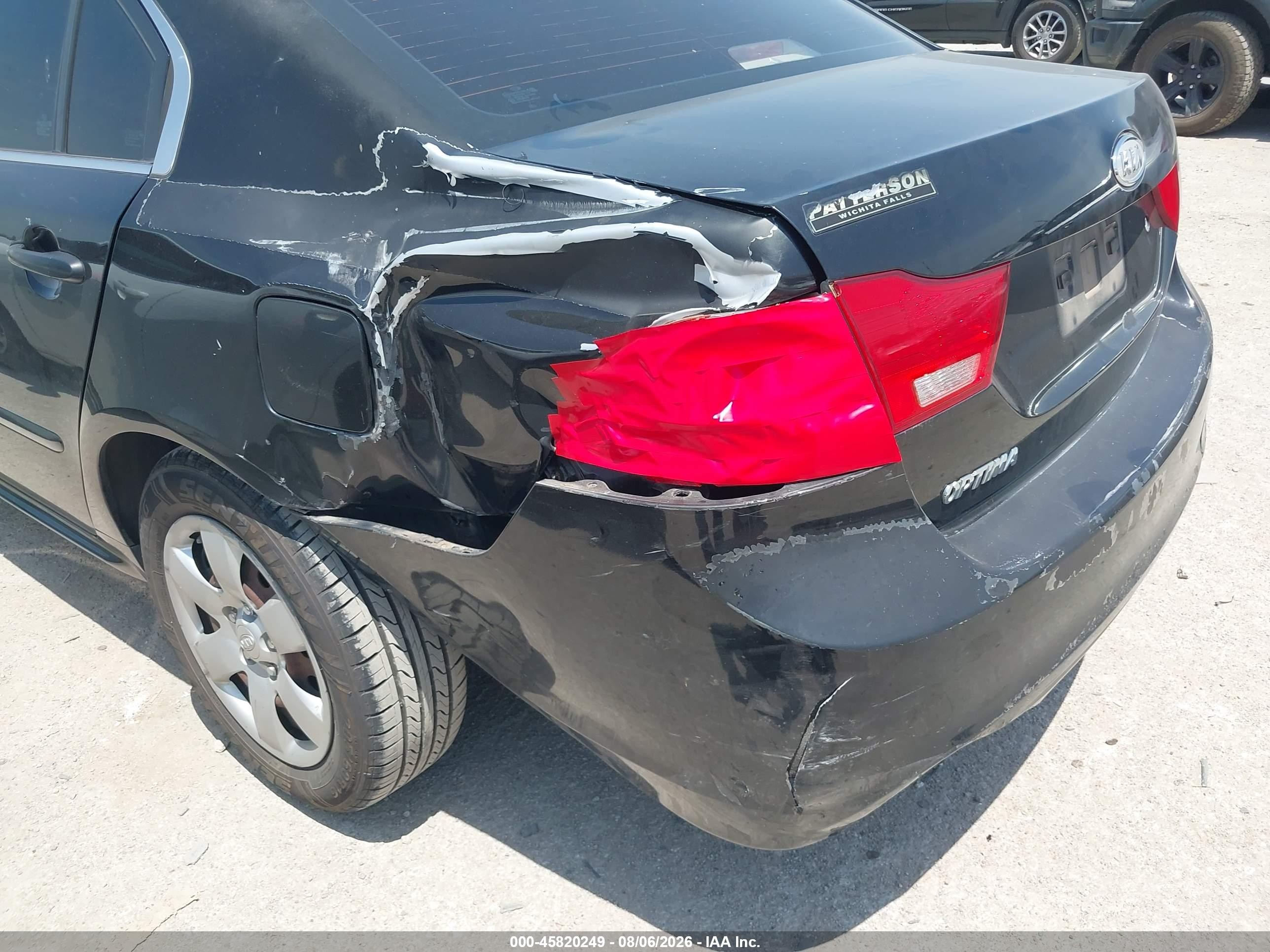 2010 Kia Optima Lx Black vin: KNAGG4A83A5404675