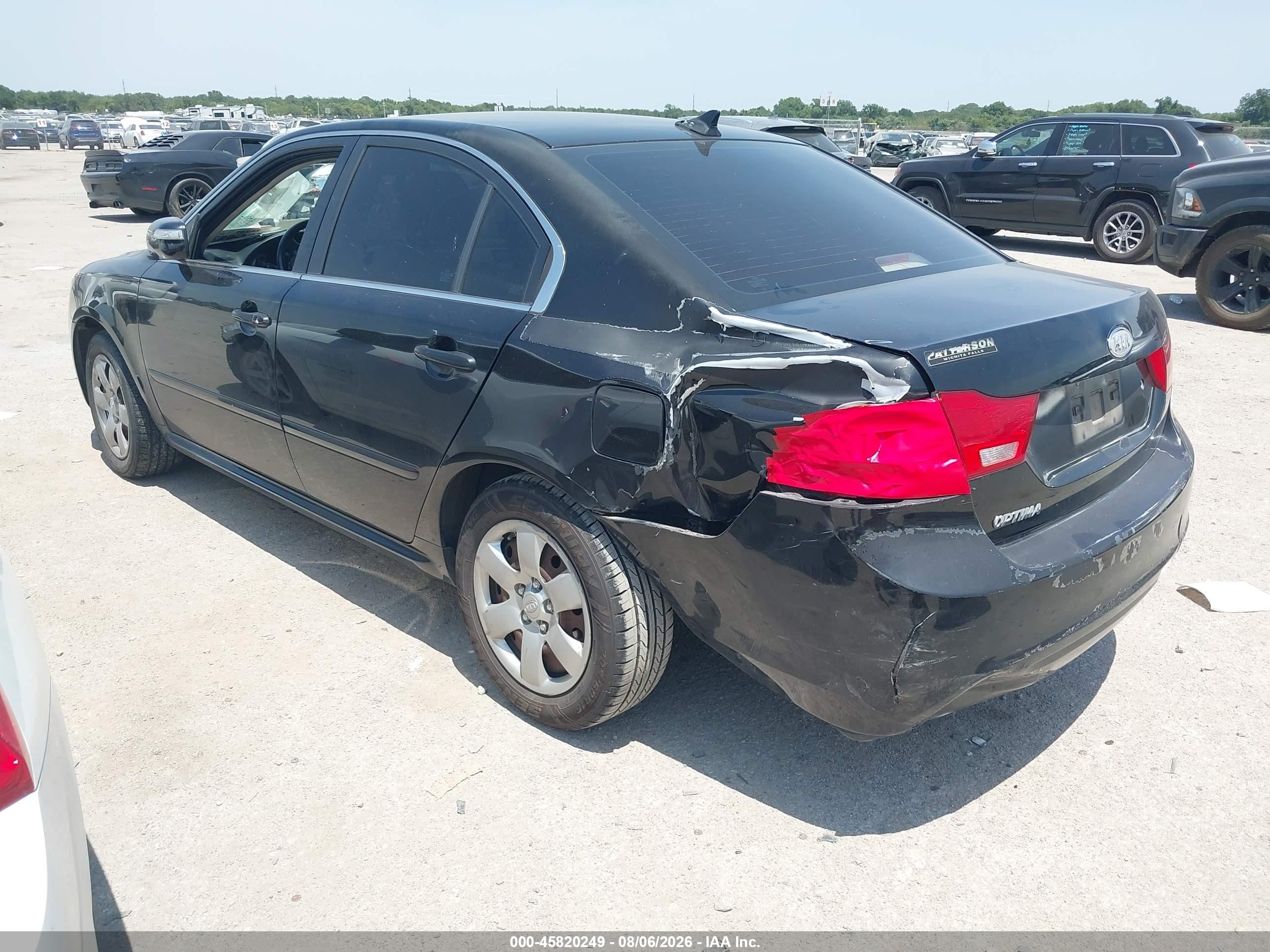 2010 Kia Optima Lx Black vin: KNAGG4A83A5404675