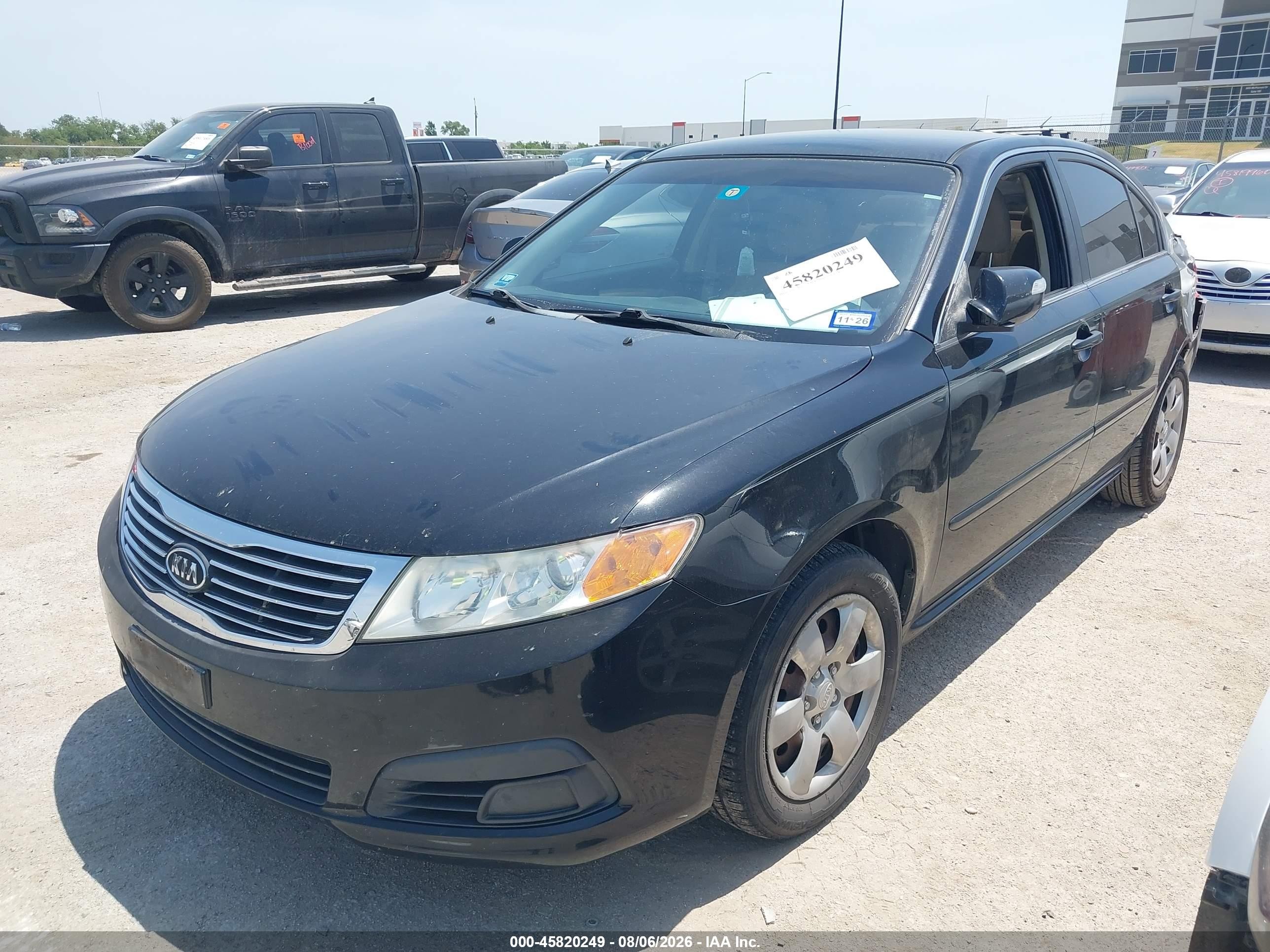 2010 Kia Optima Lx Black vin: KNAGG4A83A5404675