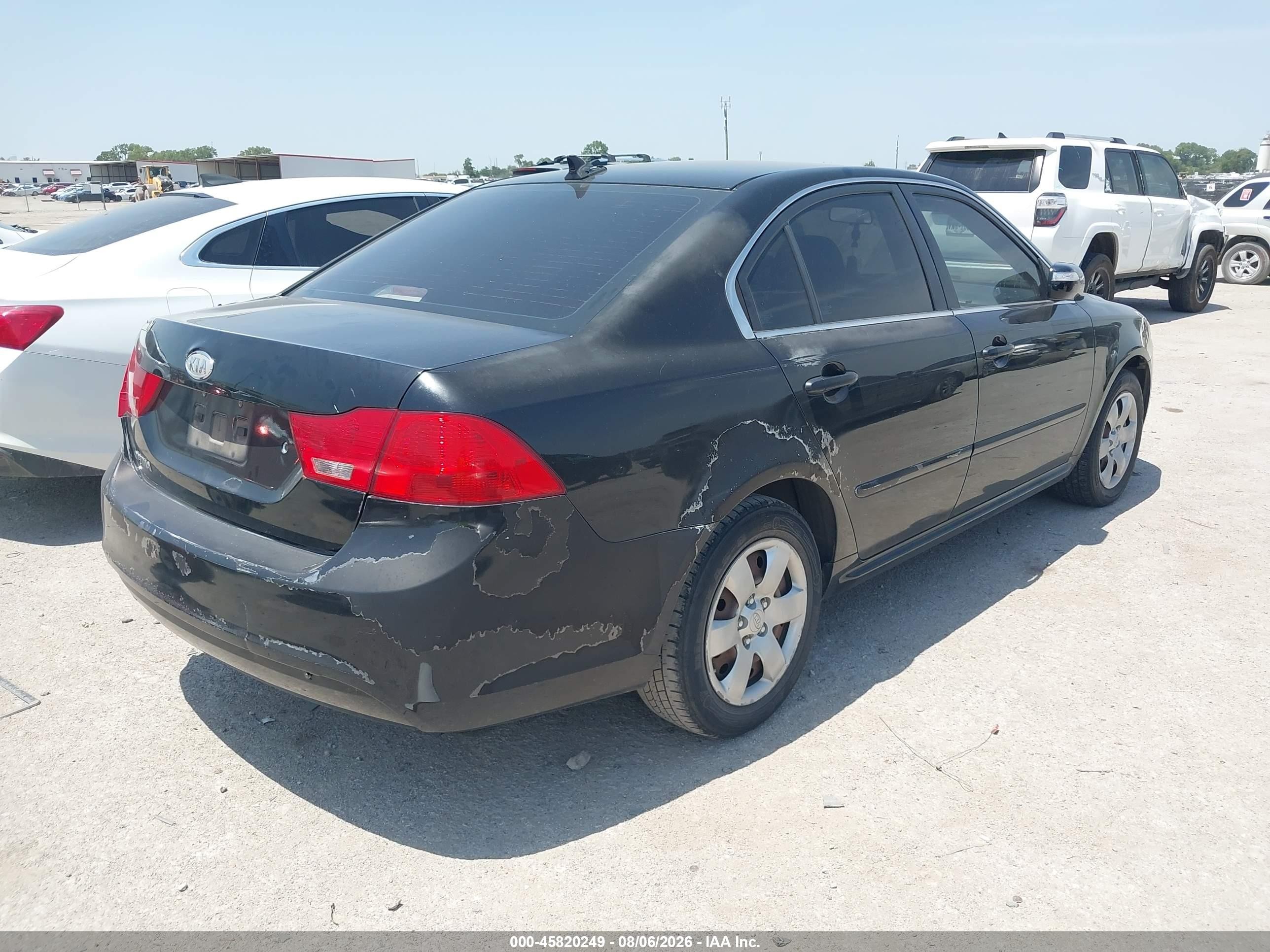 2010 Kia Optima Lx Black vin: KNAGG4A83A5404675