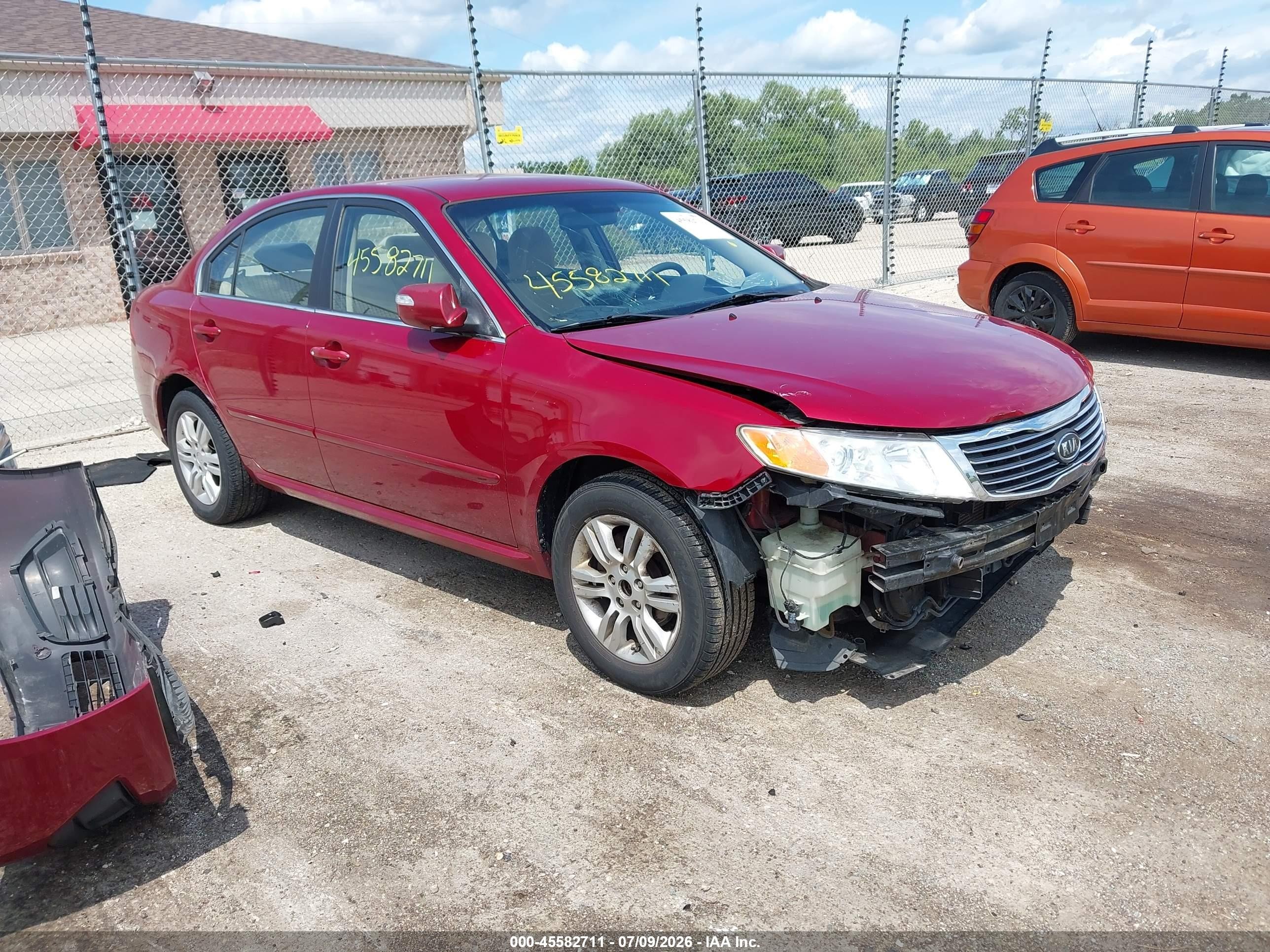 2010 Kia Optima Lx Red vin: KNAGG4A83A5435084