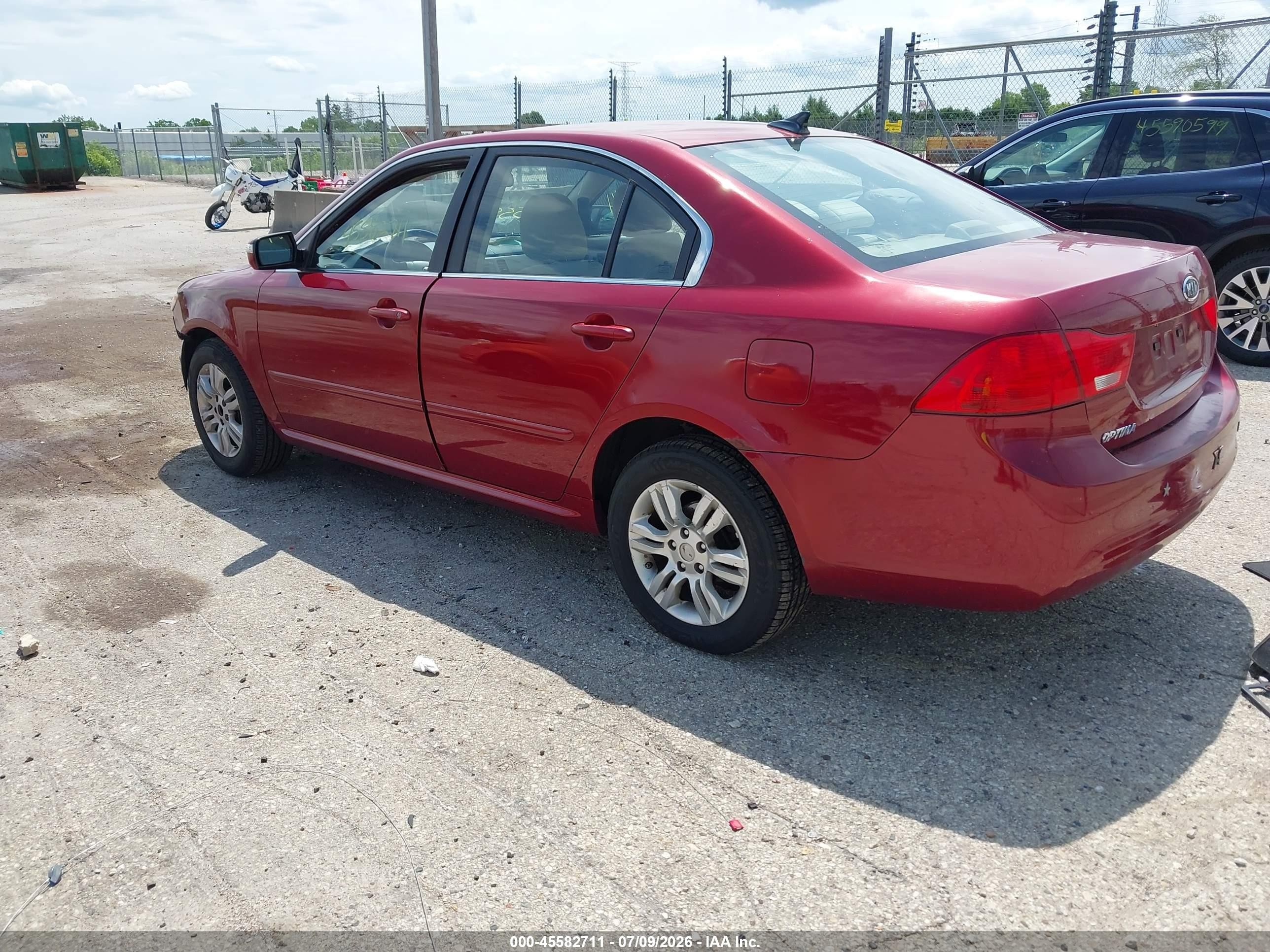 2010 Kia Optima Lx Red vin: KNAGG4A83A5435084