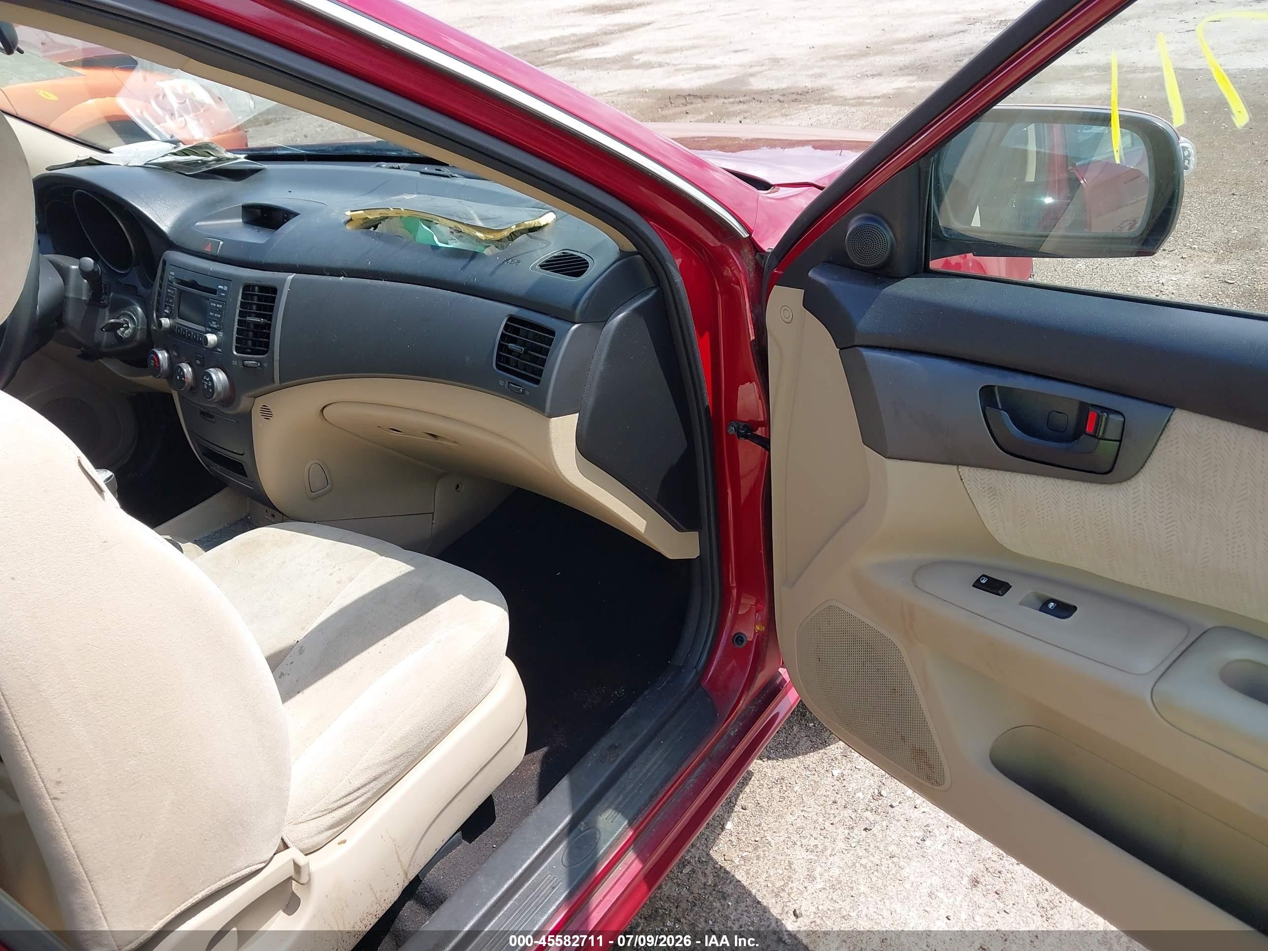 2010 Kia Optima Lx Red vin: KNAGG4A83A5435084