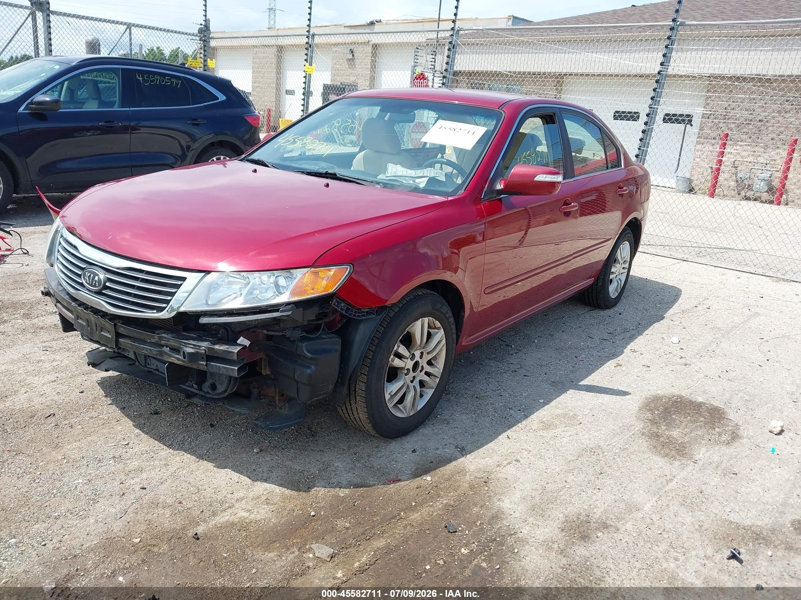 2010 Kia Optima Lx Red vin: KNAGG4A83A5435084