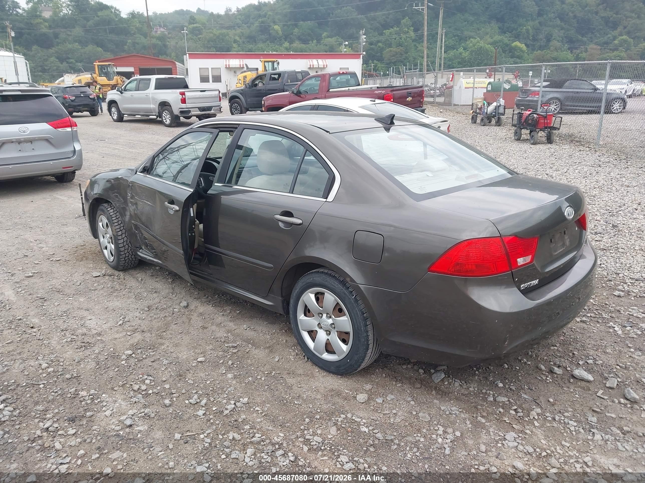 2010 Kia Optima Lx Brown vin: KNAGG4A84A5375171