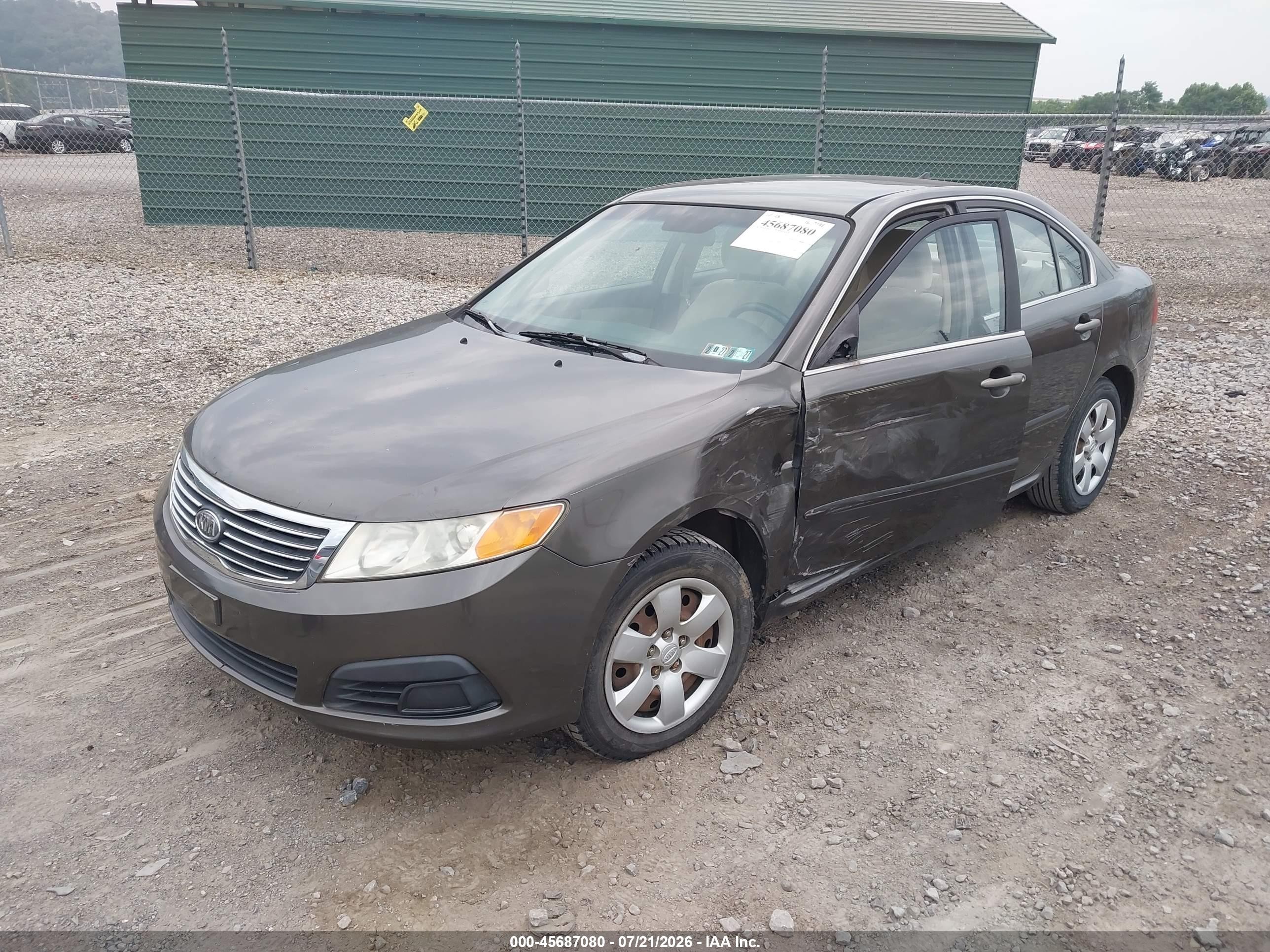 2010 Kia Optima Lx Brown vin: KNAGG4A84A5375171
