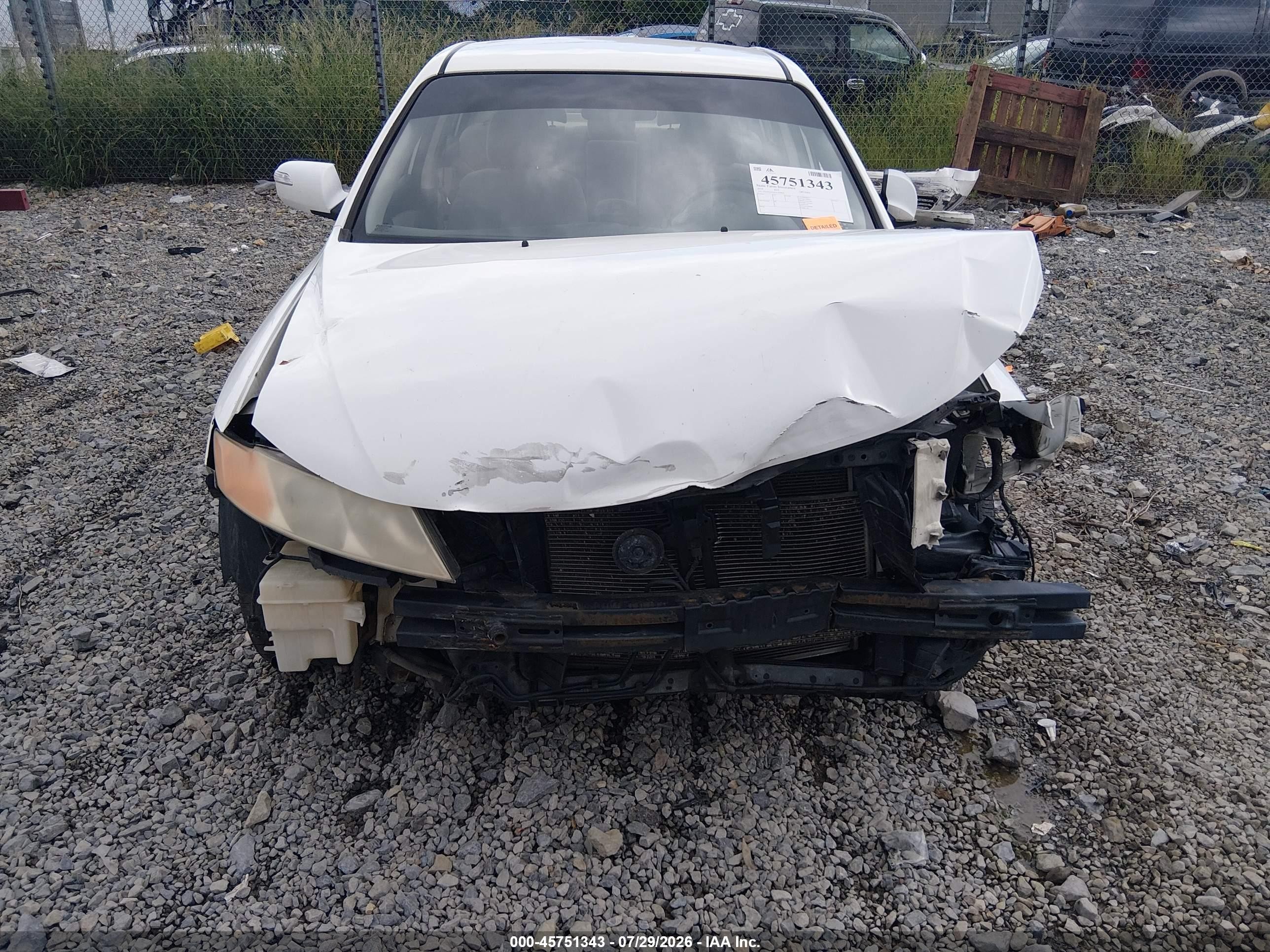 2010 Kia Optima Lx White vin: KNAGG4A84A5379639