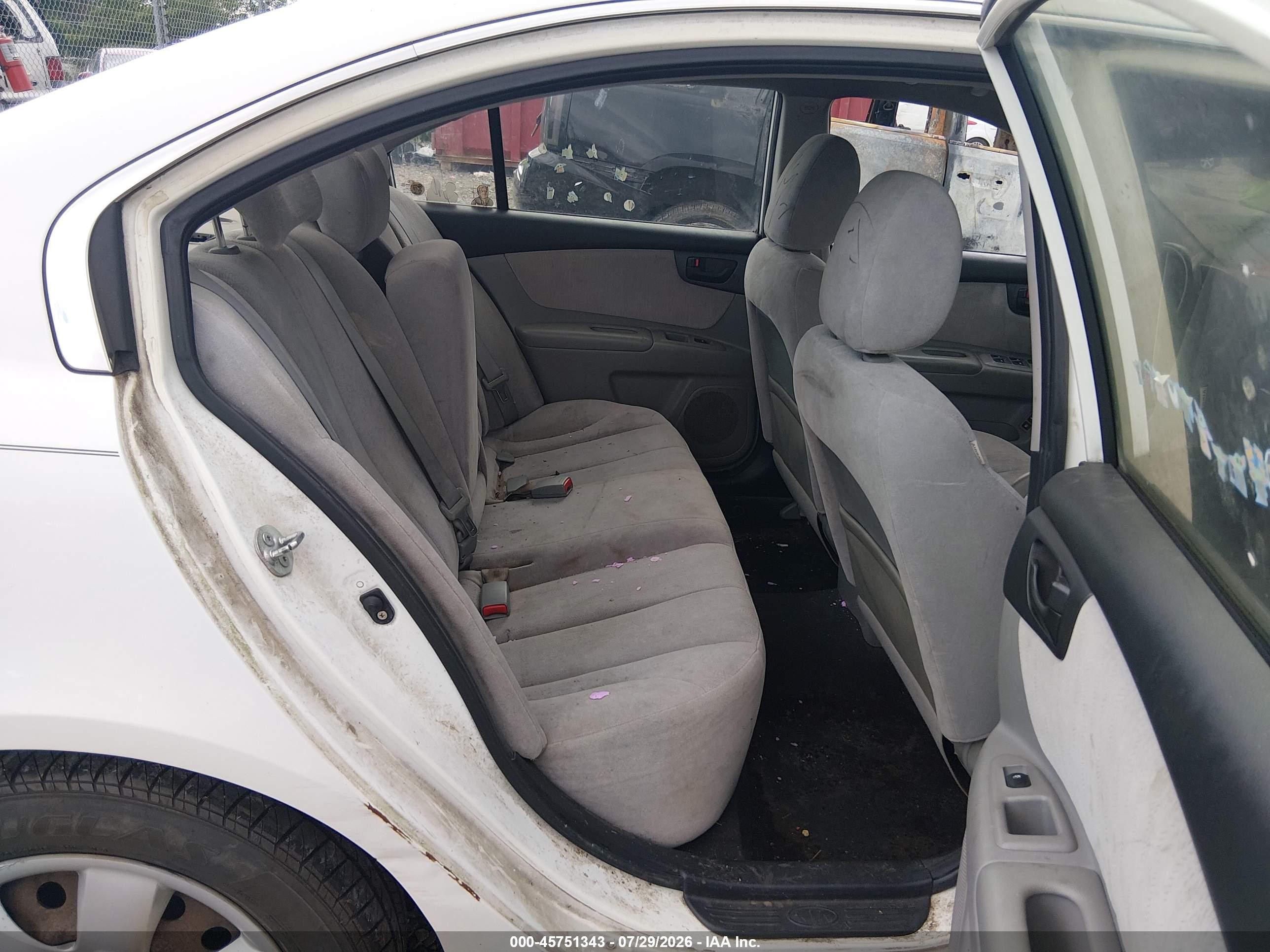 2010 Kia Optima Lx White vin: KNAGG4A84A5379639