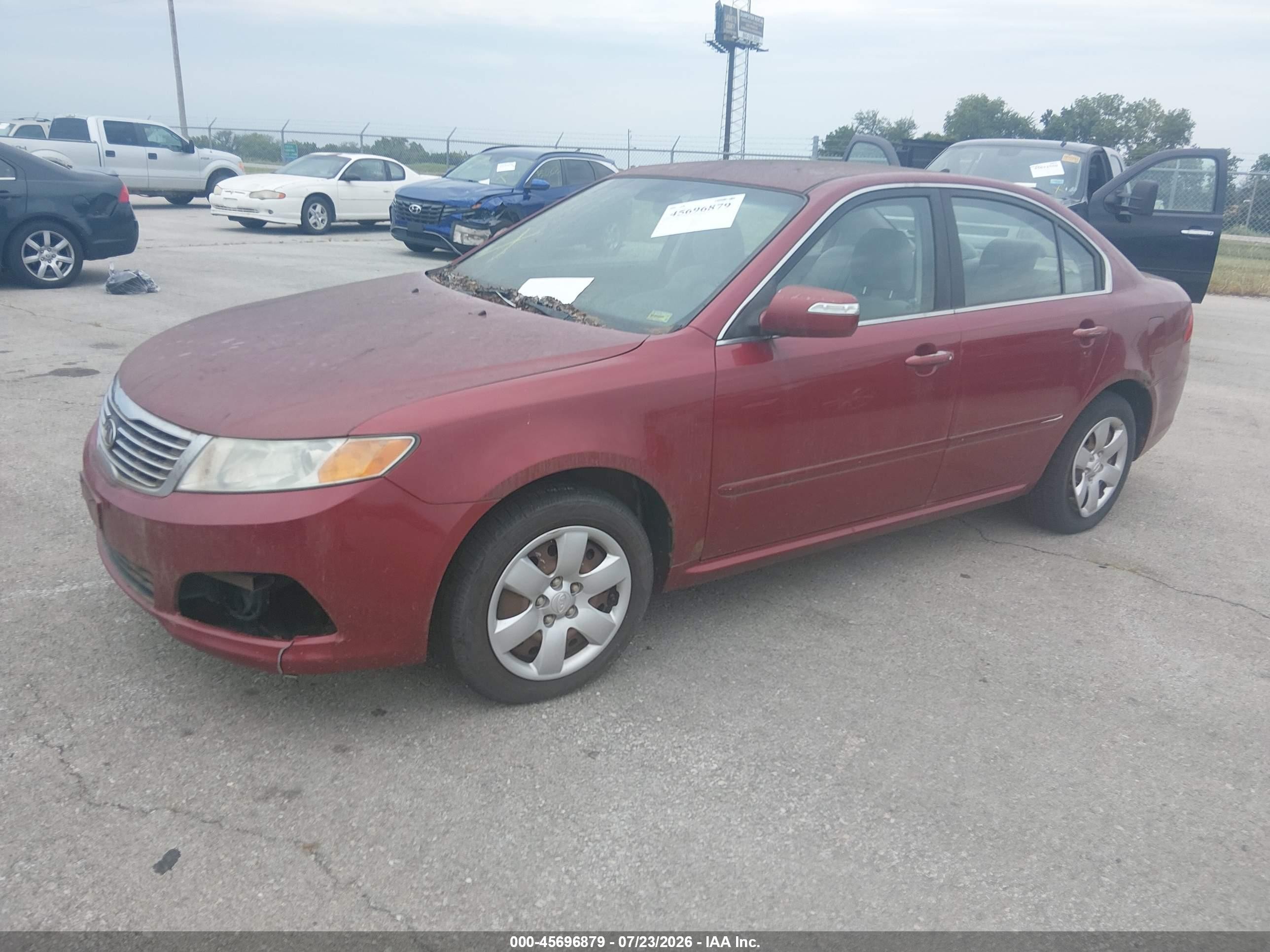 2010 Kia Optima Lx Burgundy vin: KNAGG4A84A5437300