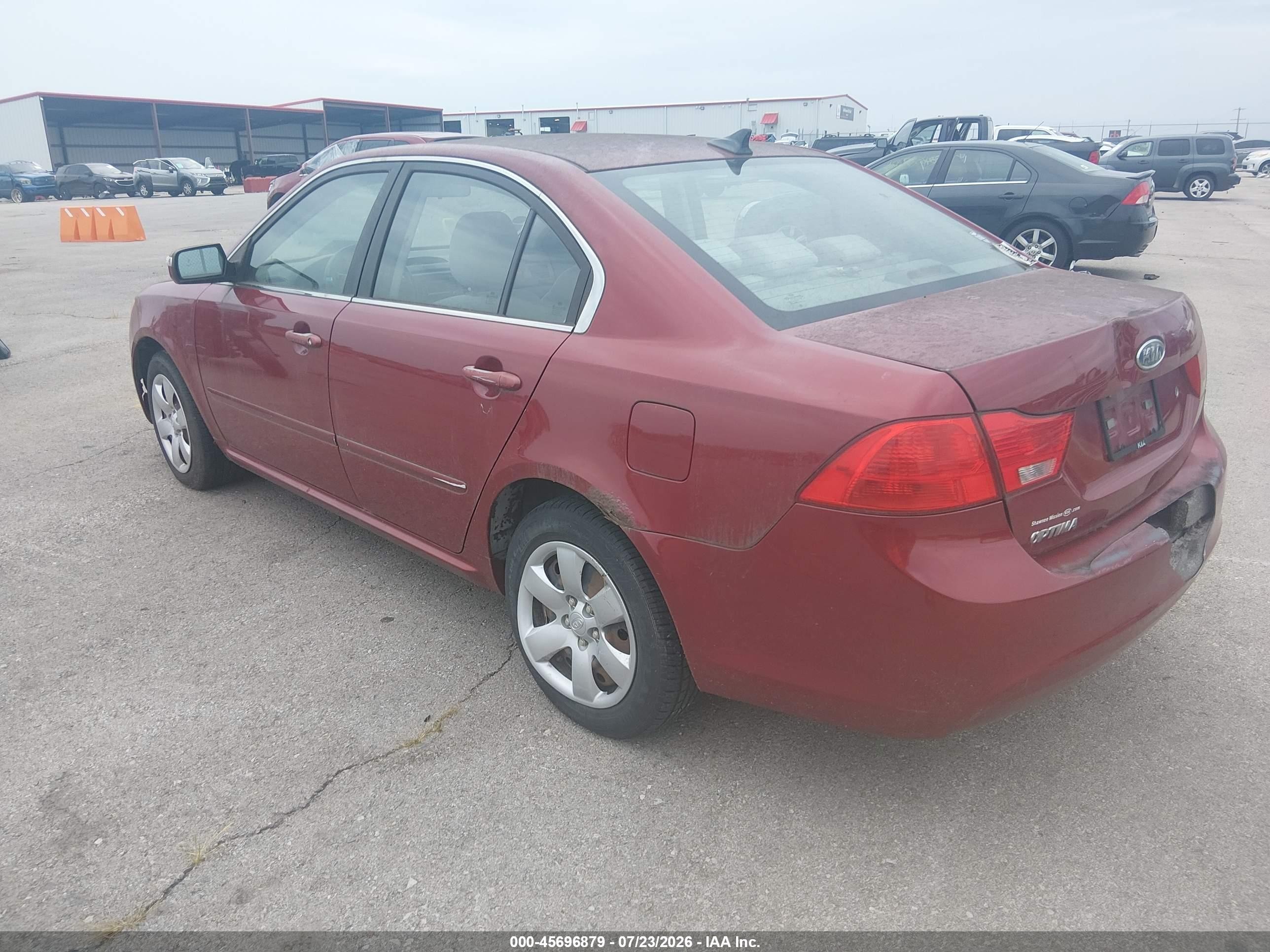 2010 Kia Optima Lx Burgundy vin: KNAGG4A84A5437300