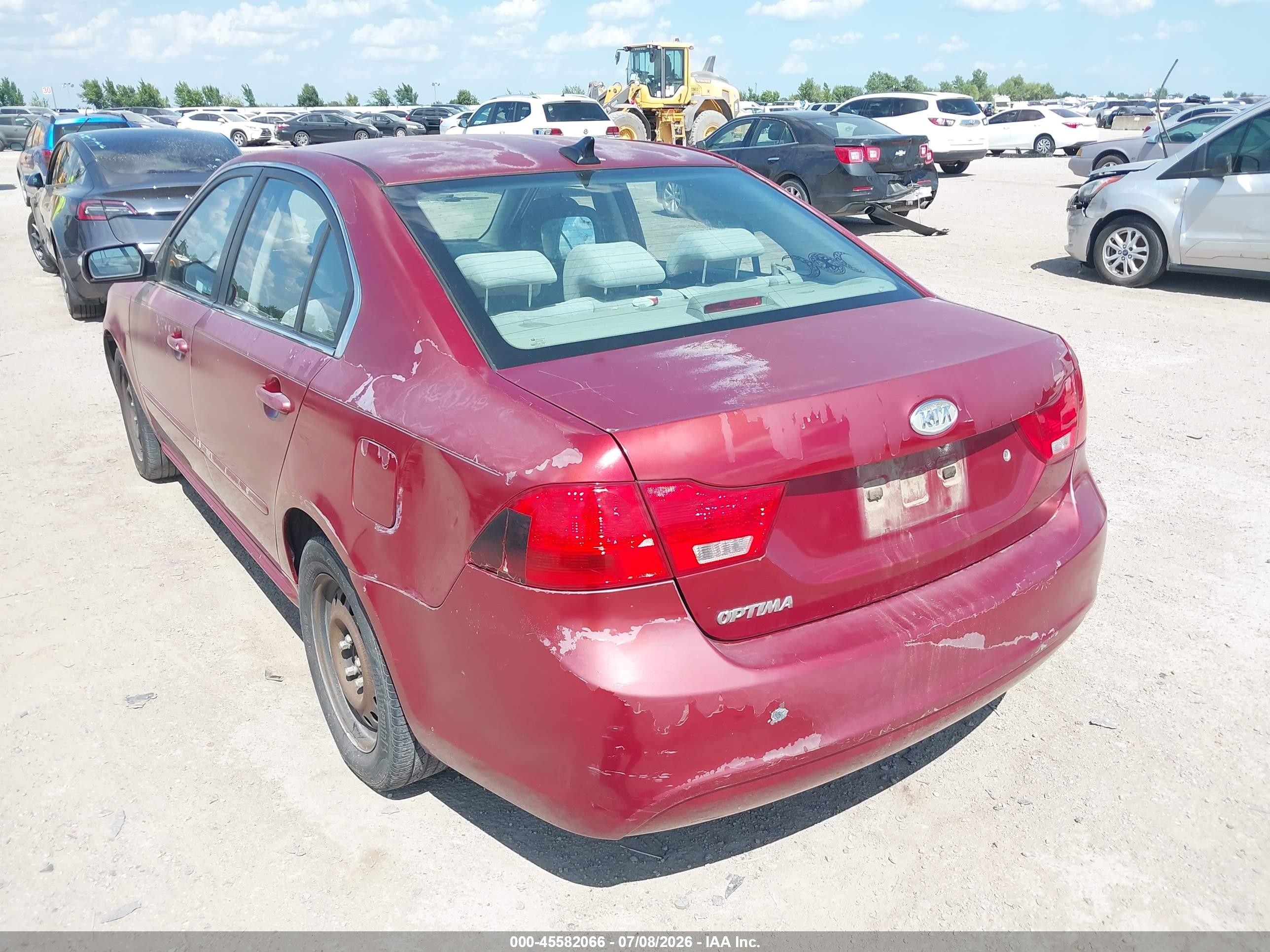 2010 Kia Optima Lx Red vin: KNAGG4A86A5383403