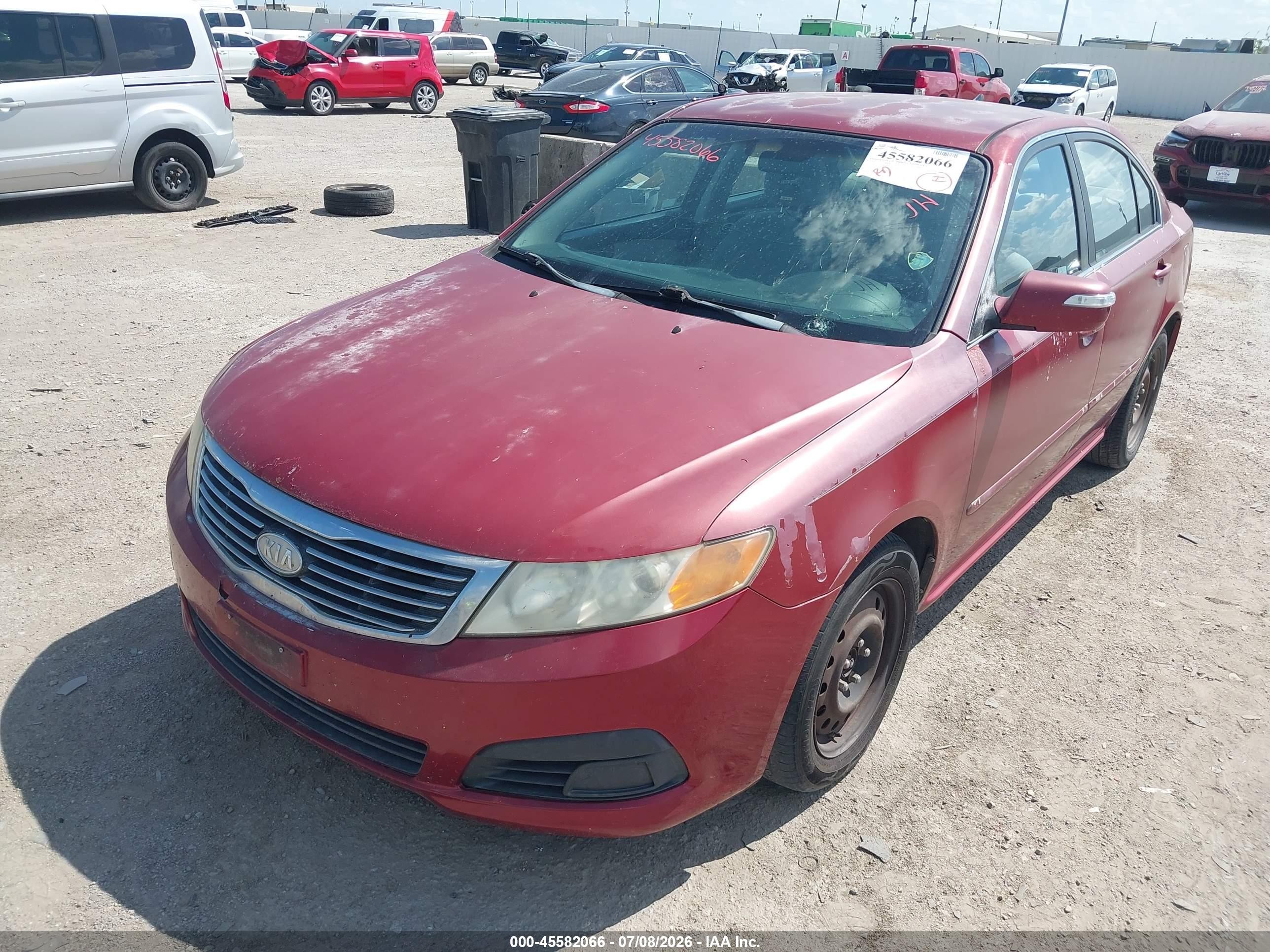 2010 Kia Optima Lx Red vin: KNAGG4A86A5383403