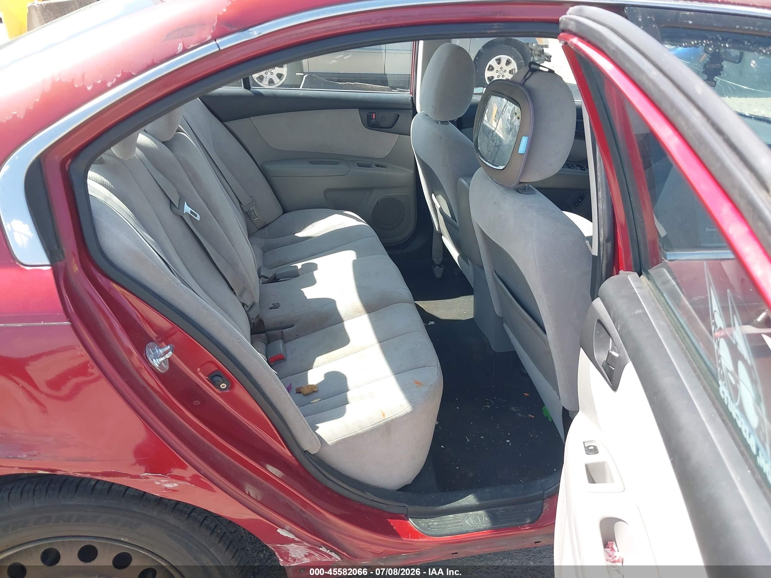 2010 Kia Optima Lx Red vin: KNAGG4A86A5383403