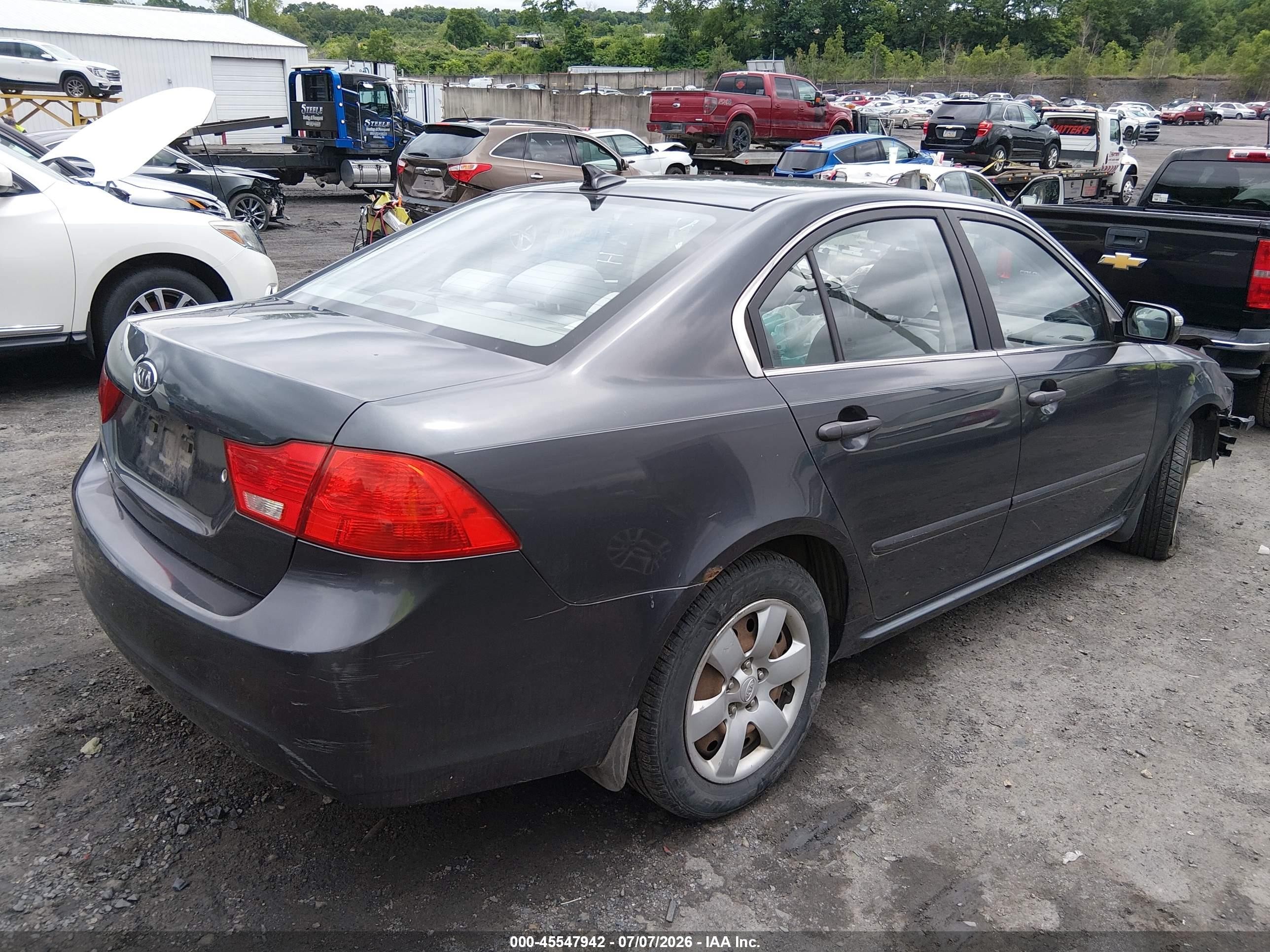 2010 Kia Optima Lx Gray vin: KNAGG4A87A5397553