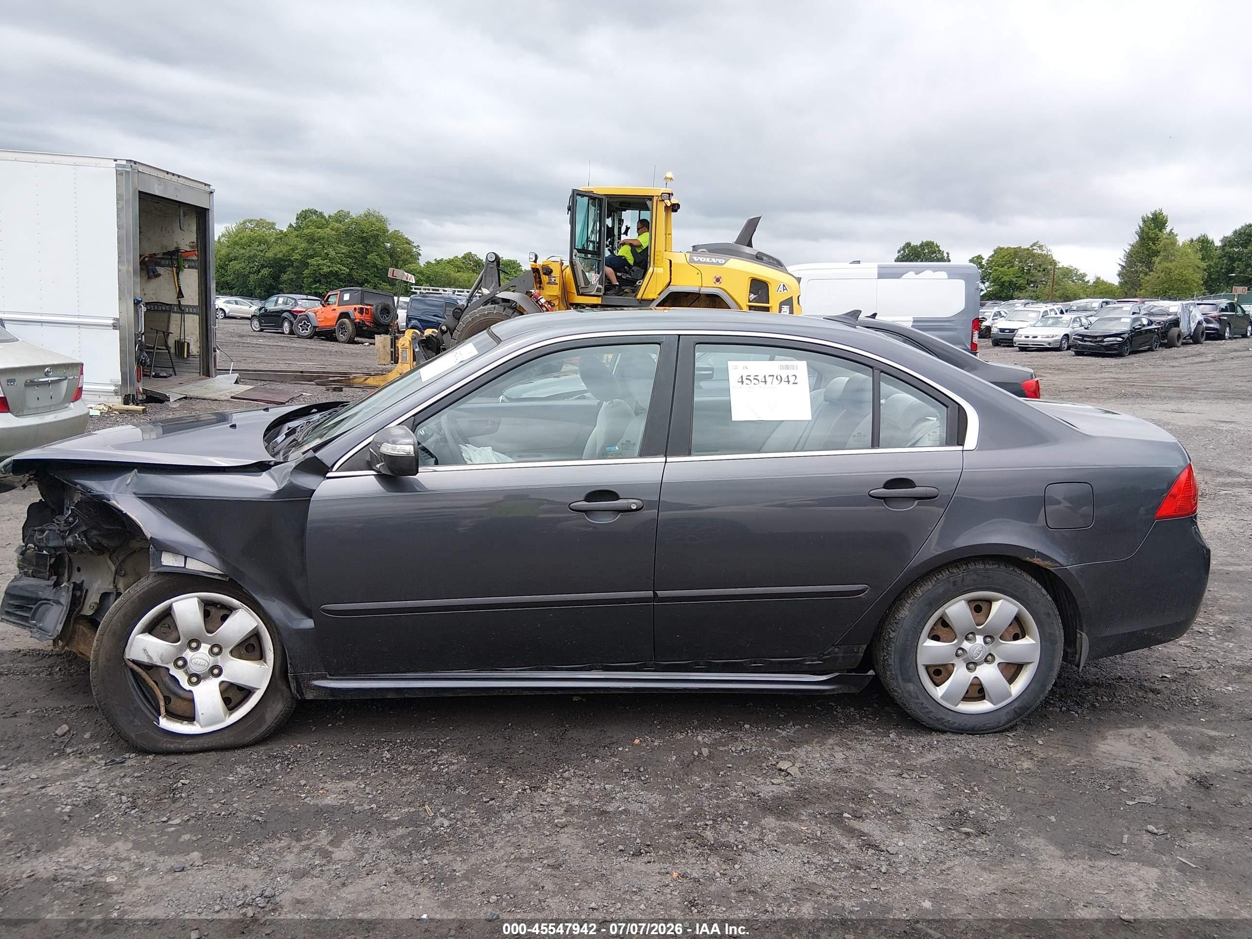 2010 Kia Optima Lx Gray vin: KNAGG4A87A5397553