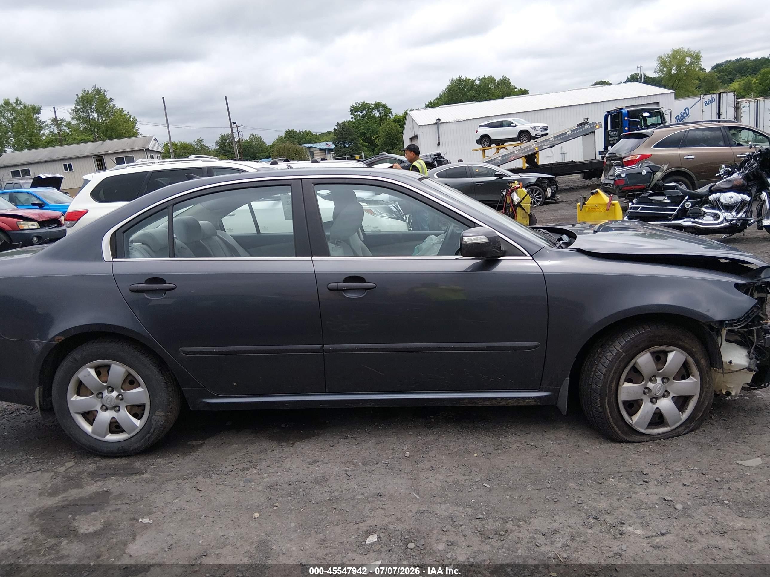 2010 Kia Optima Lx Gray vin: KNAGG4A87A5397553