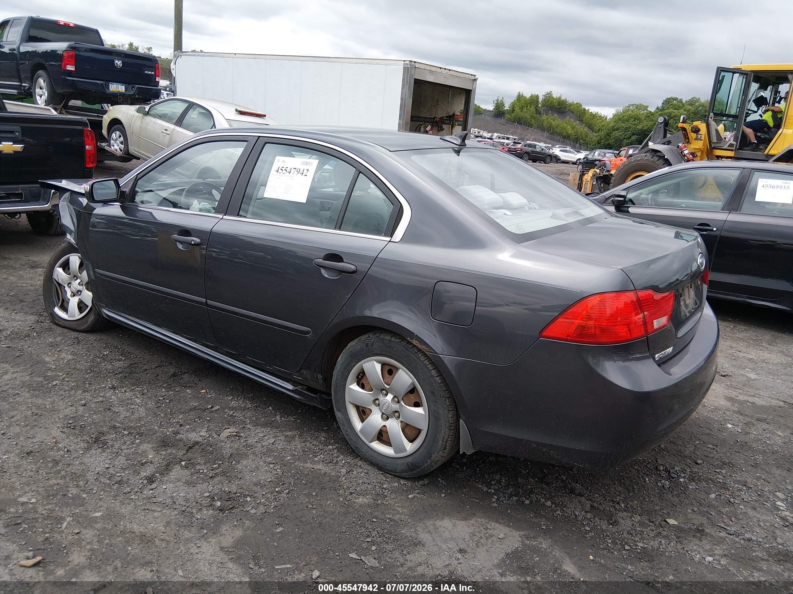 2010 Kia Optima Lx Gray vin: KNAGG4A87A5397553