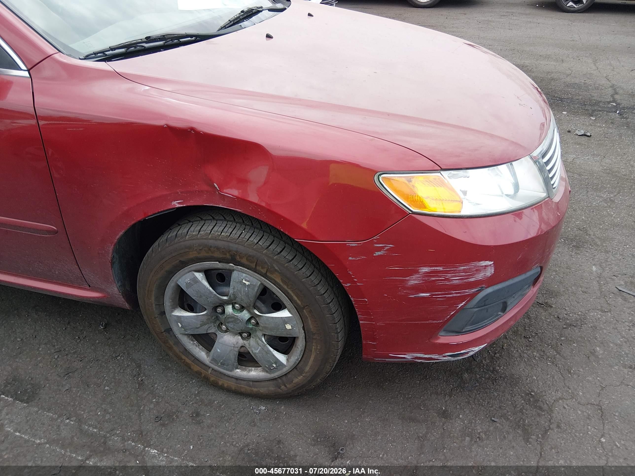 2010 Kia Optima Lx Red vin: KNAGG4A87A5436867