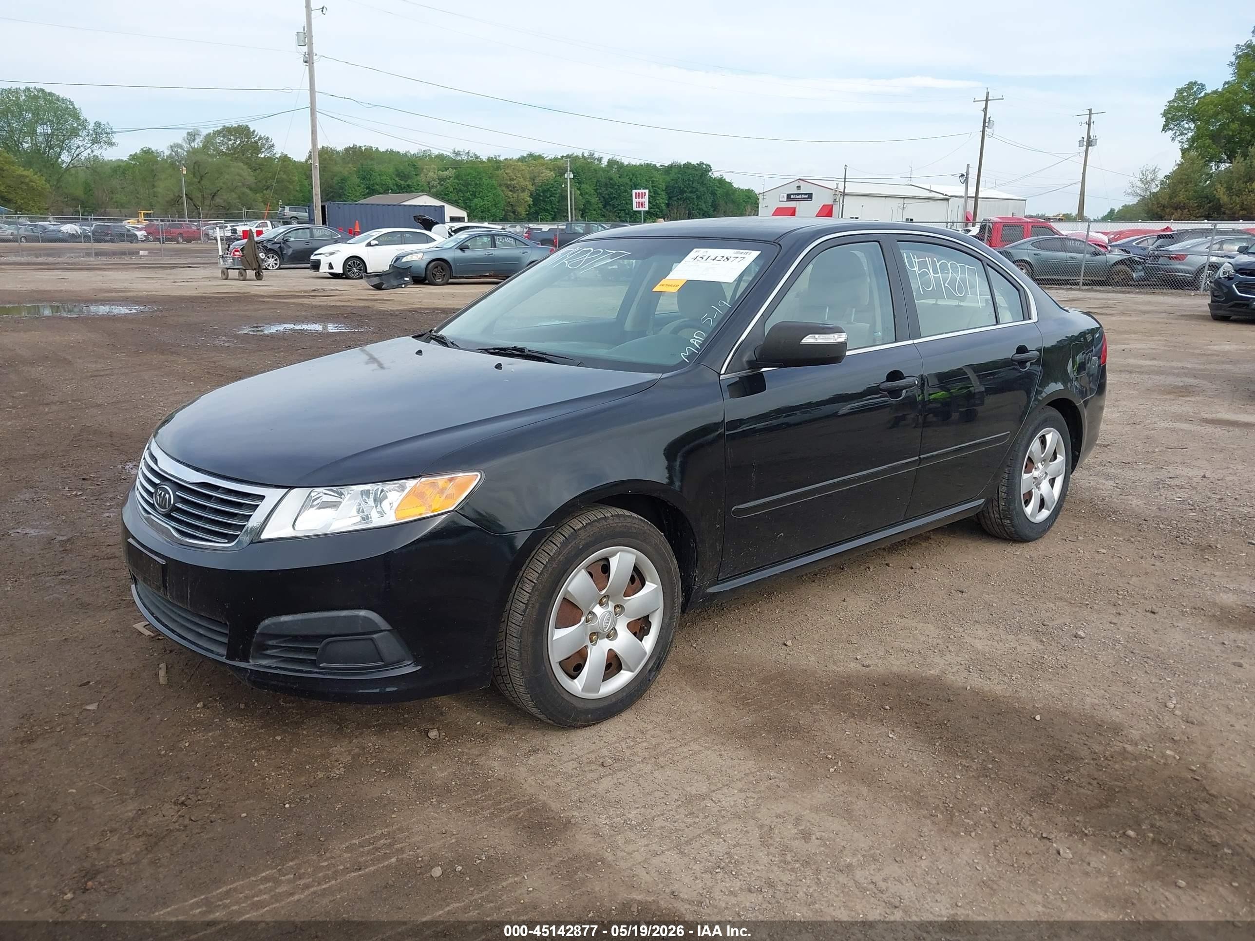 2010 Kia Optima Lx Black vin: KNAGG4A88A5454889