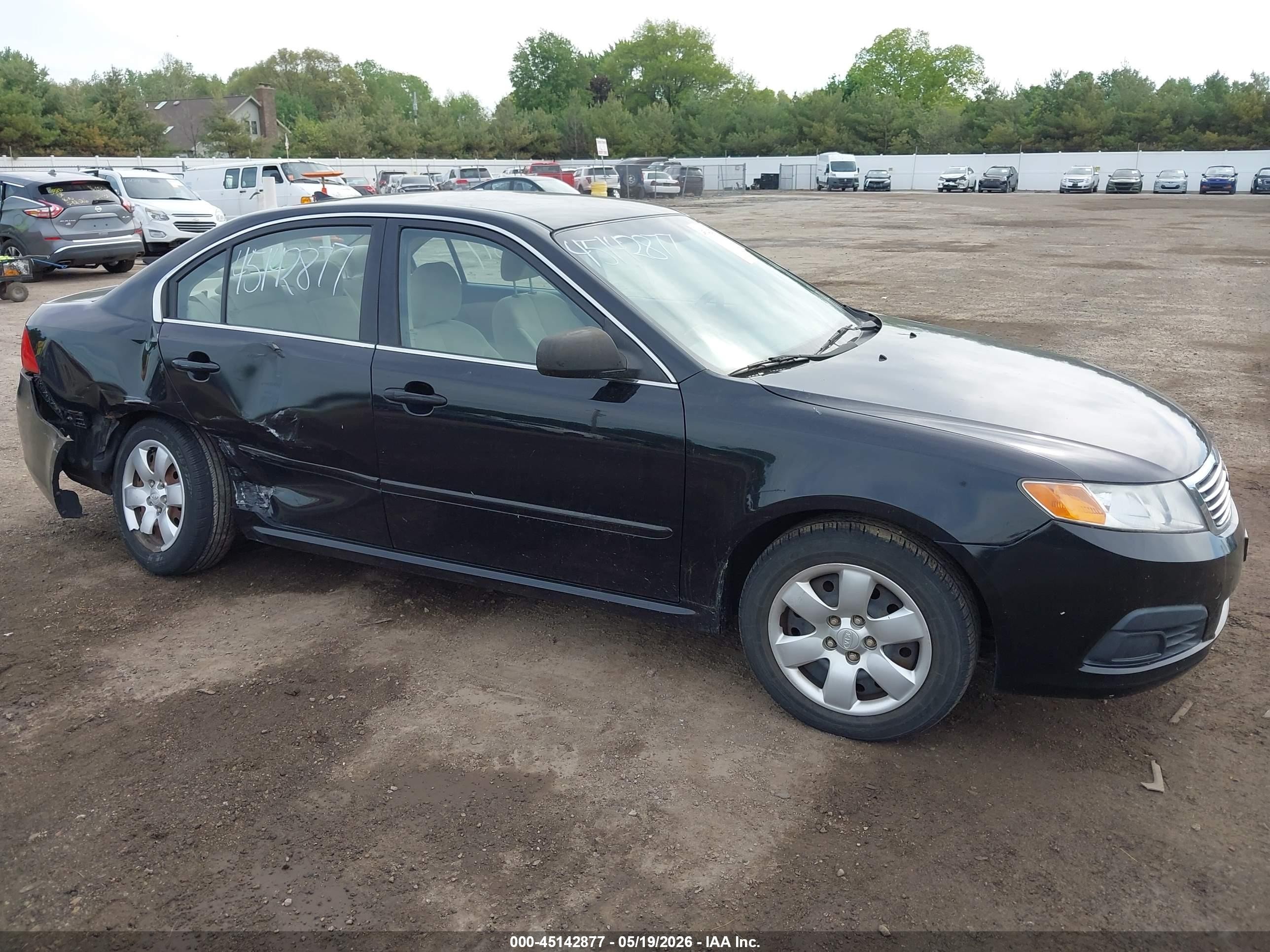 2010 Kia Optima Lx Black vin: KNAGG4A88A5454889