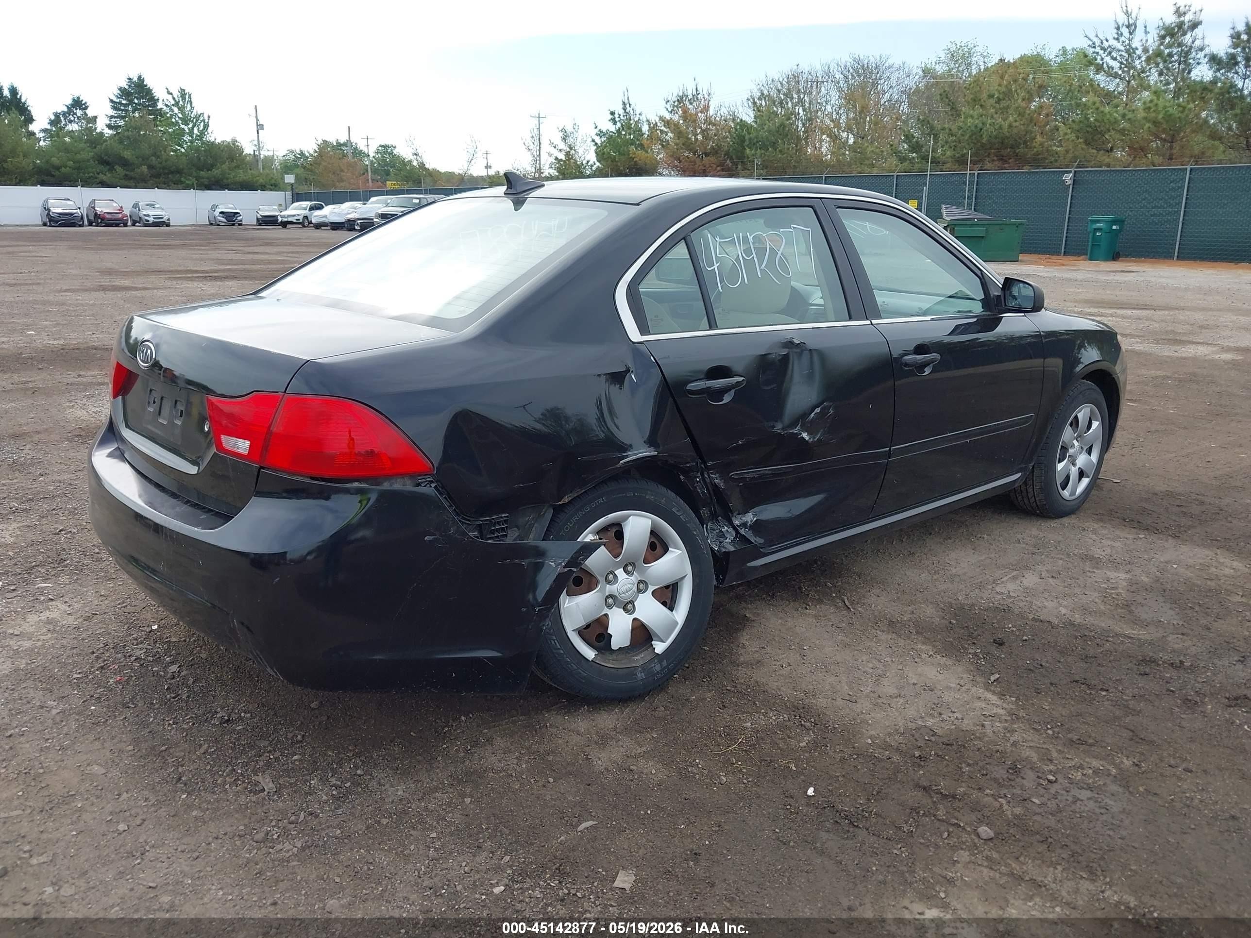 2010 Kia Optima Lx Black vin: KNAGG4A88A5454889