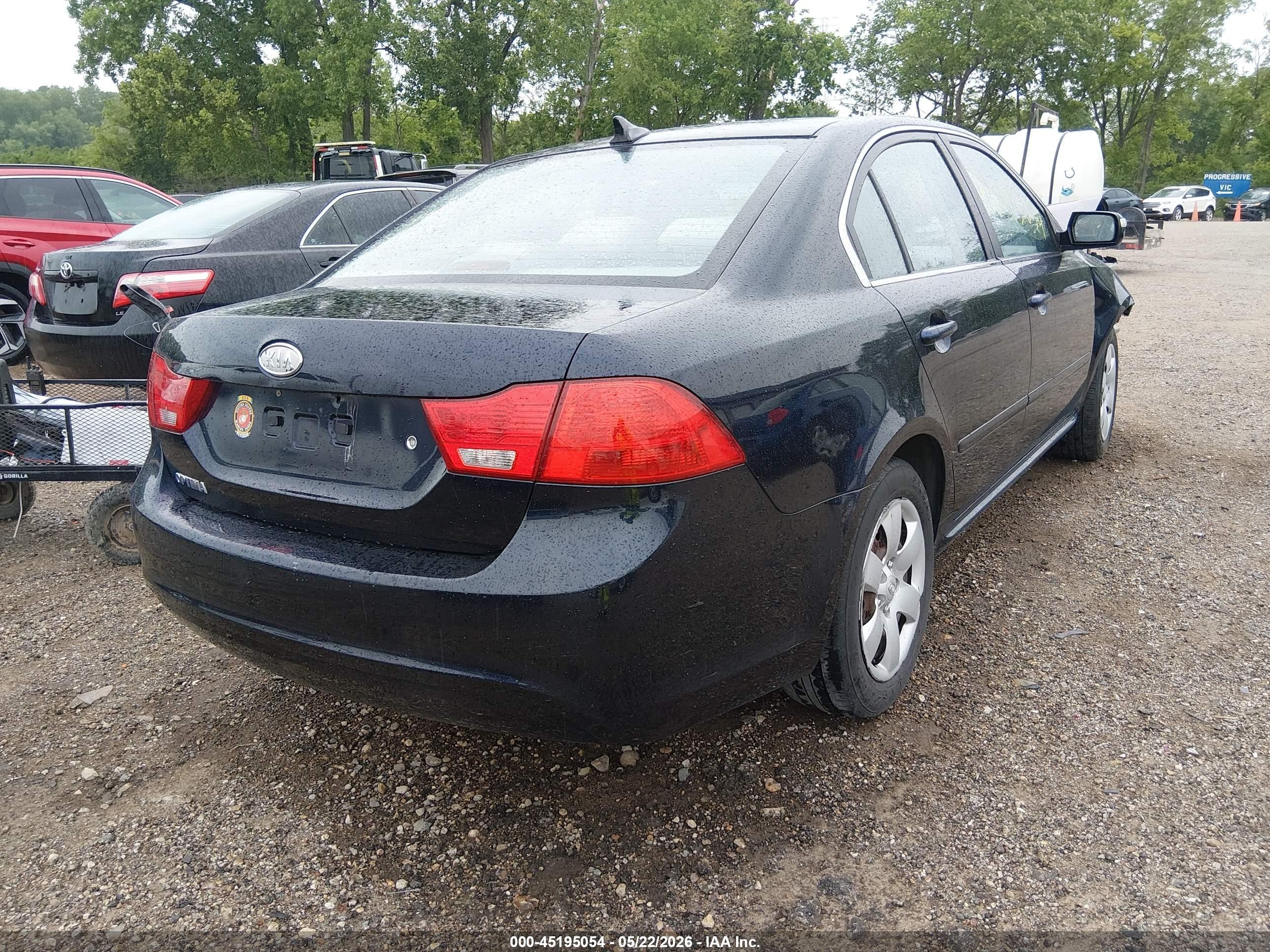 2010 Kia Optima Lx Dark Blue vin: KNAGG4A89A5394430