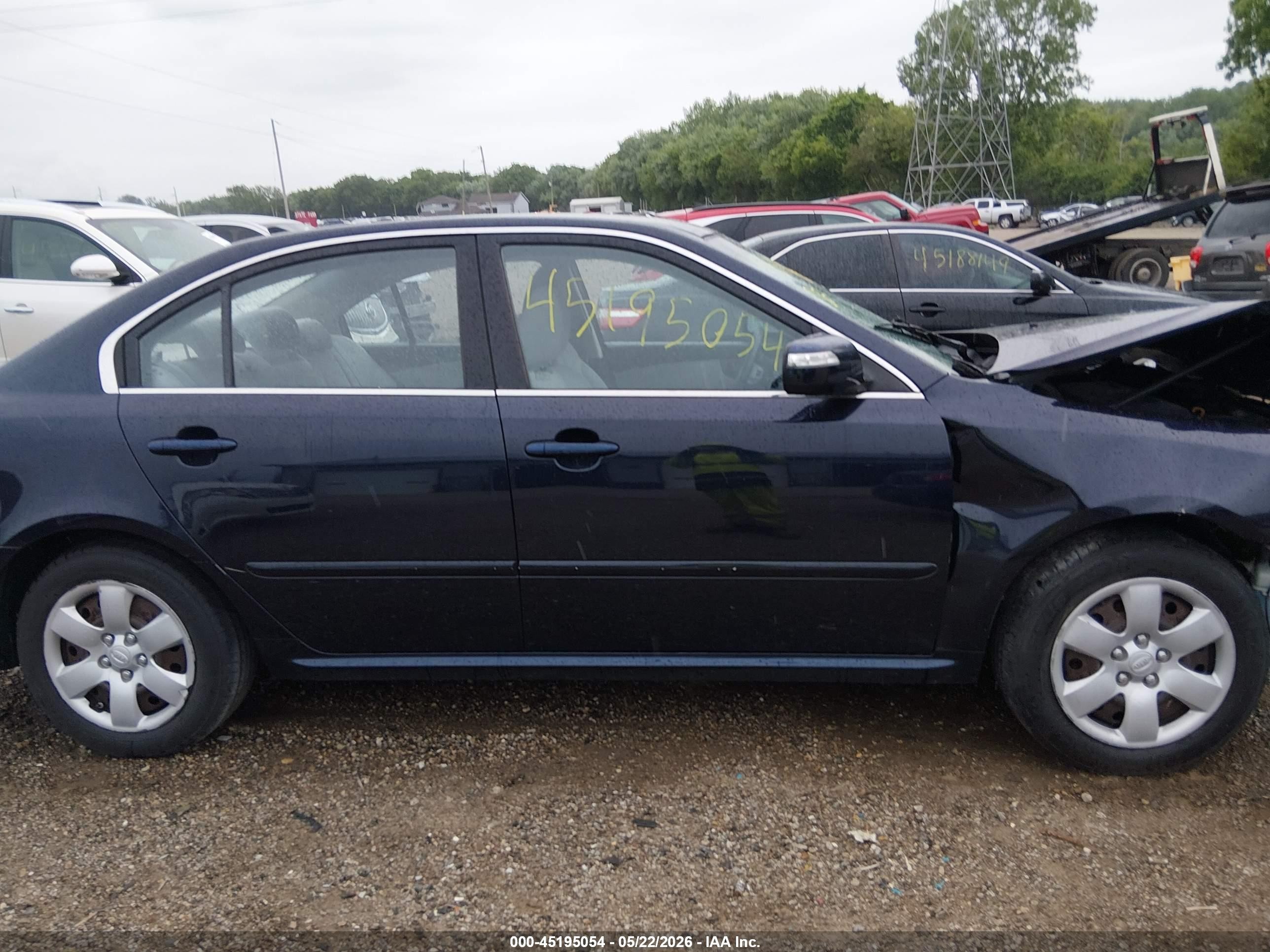 2010 Kia Optima Lx Dark Blue vin: KNAGG4A89A5394430