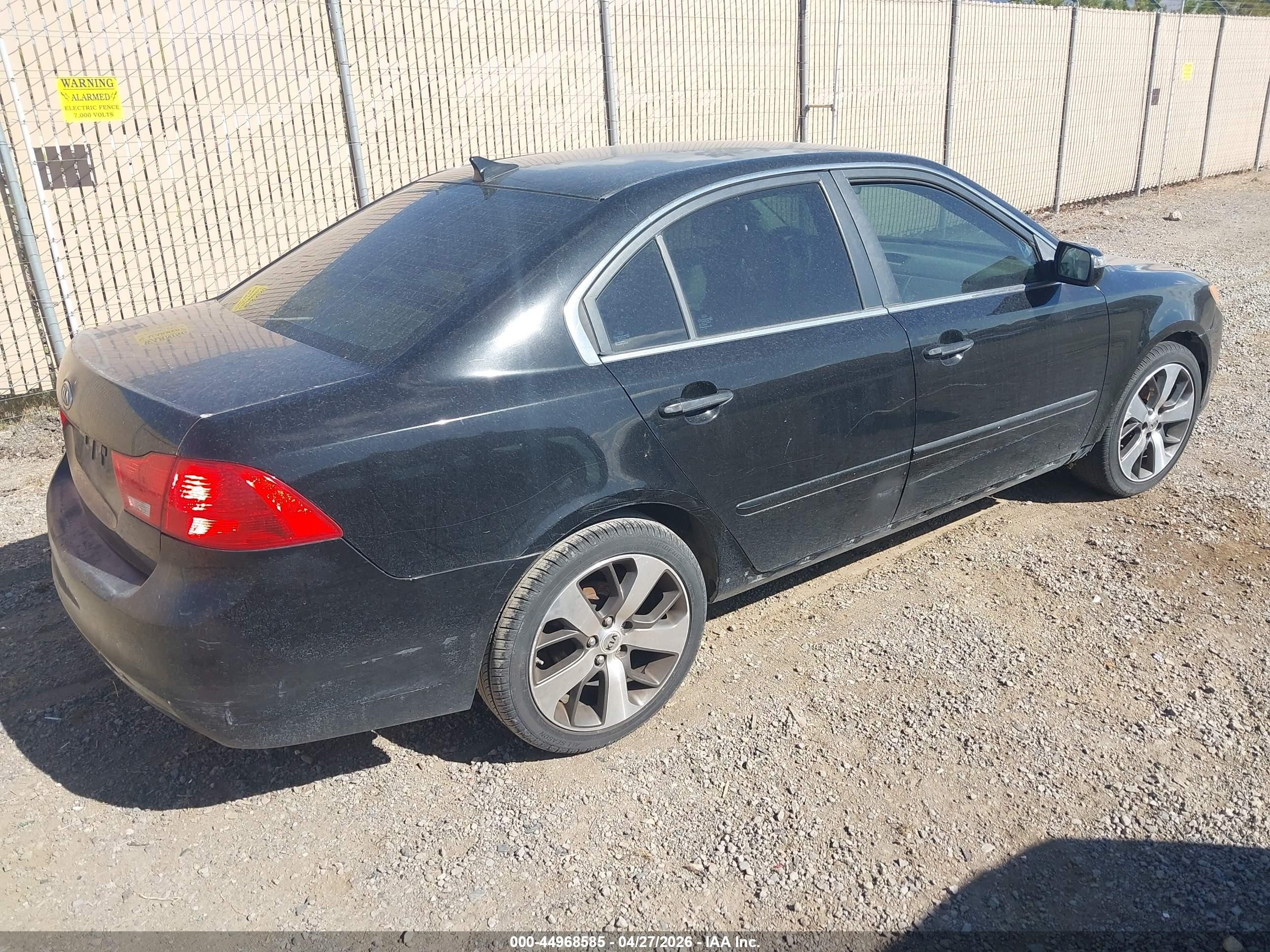 2010 Kia Optima Lx Black vin: KNAGG4A89A5432173