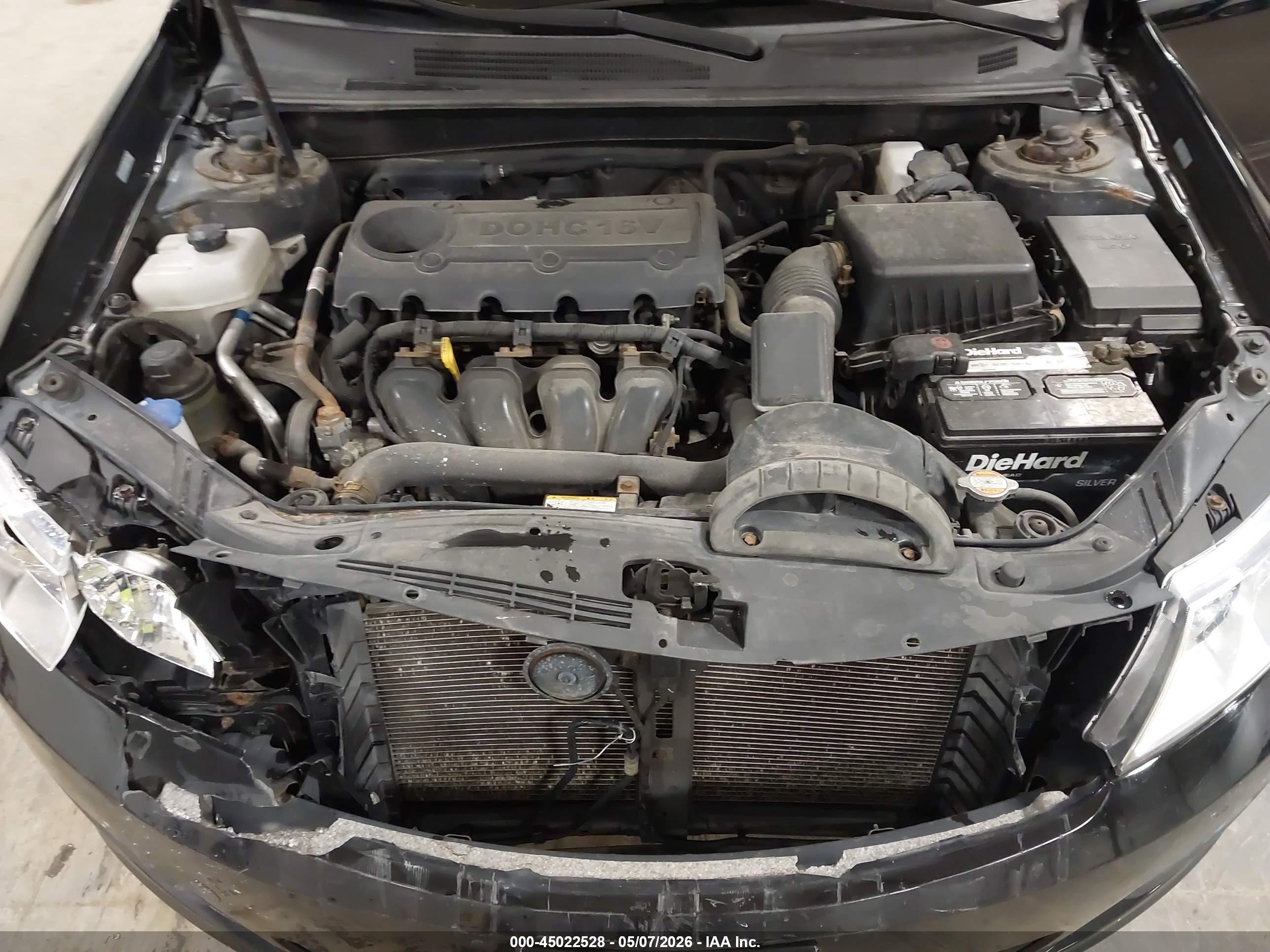 2010 Kia Optima Lx Черный vin: KNAGG4A8XA5447197