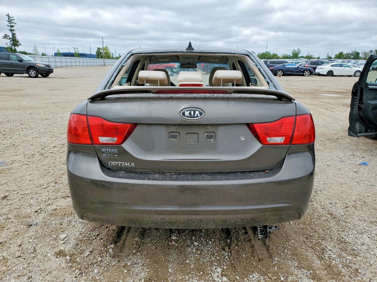 2010 Kia Optima Lx Gray vin: KNAGG4A8XA5452996