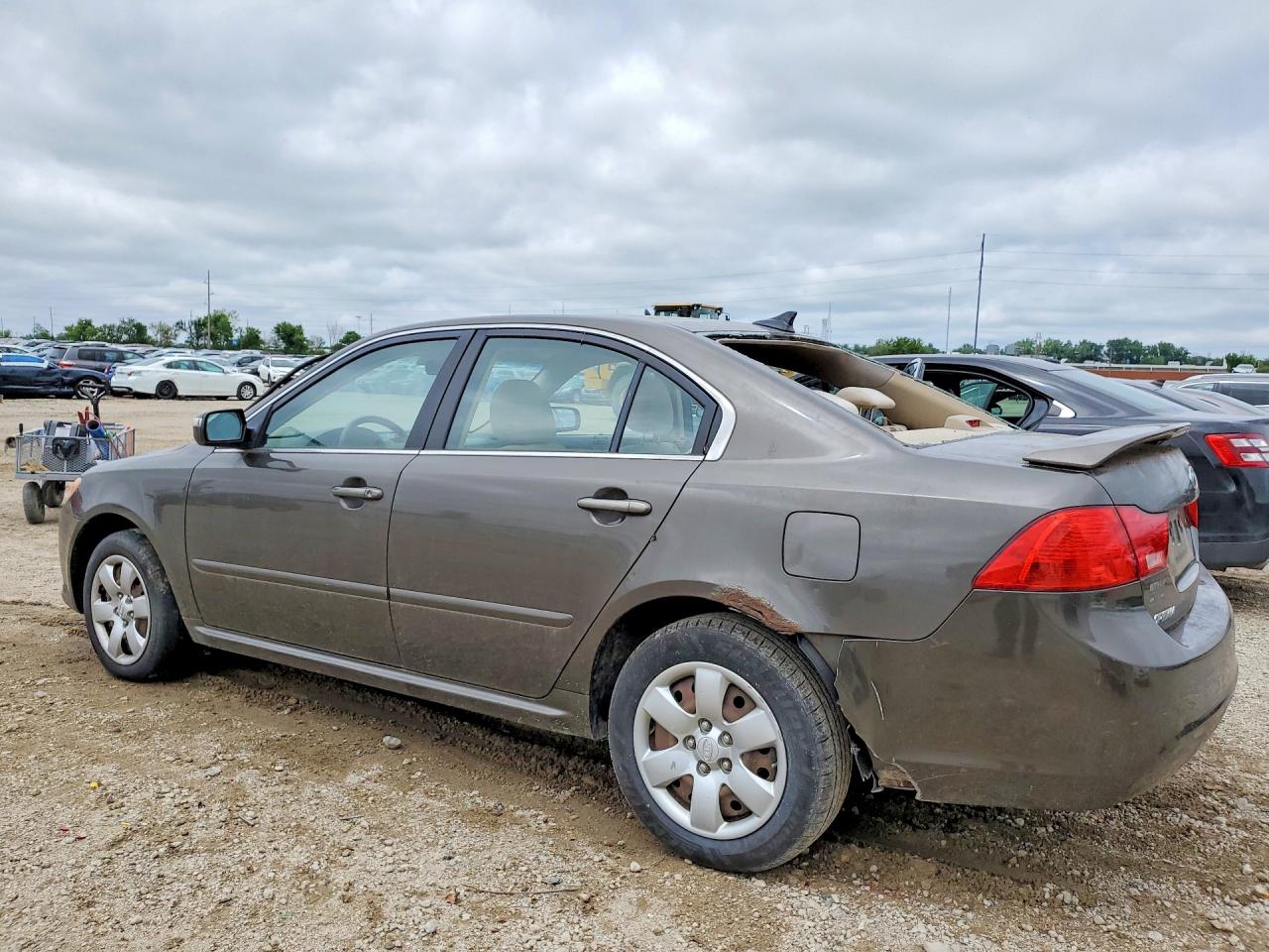 2010 Kia Optima Lx Gray vin: KNAGG4A8XA5452996