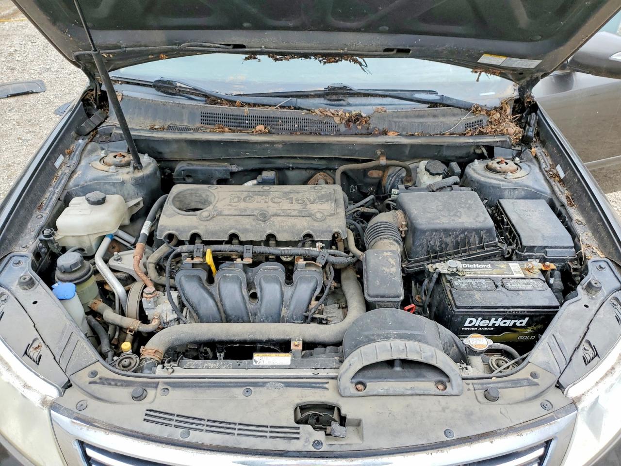 2010 Kia Optima Lx Gray vin: KNAGG4A8XA5452996