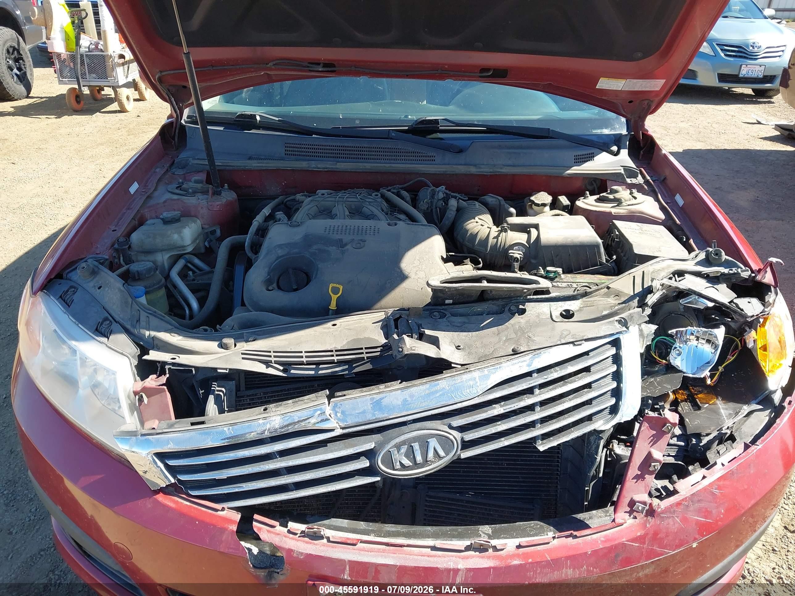 2010 Kia Optima Ex Red vin: KNAGH4A40A5453066
