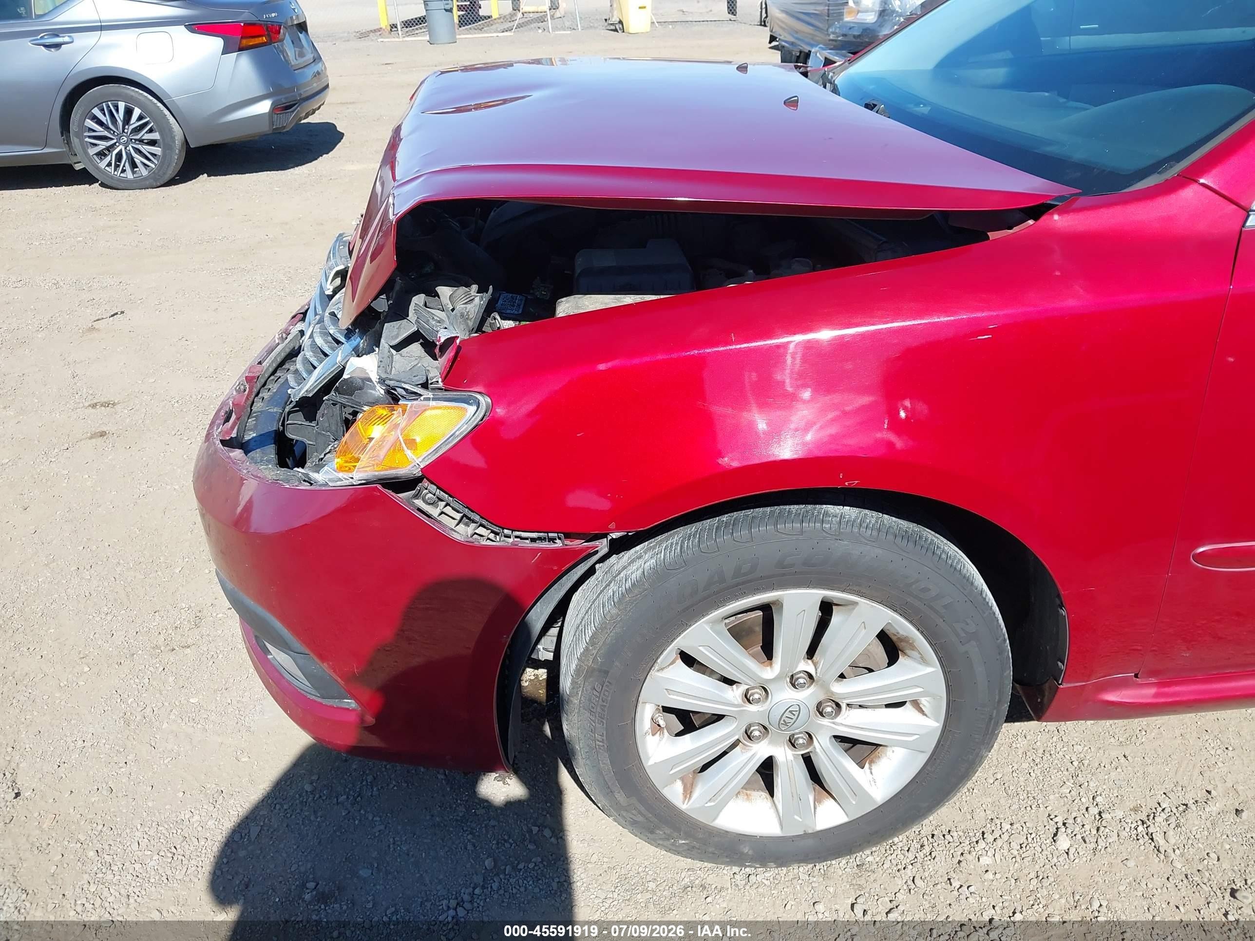 2010 Kia Optima Ex Red vin: KNAGH4A40A5453066