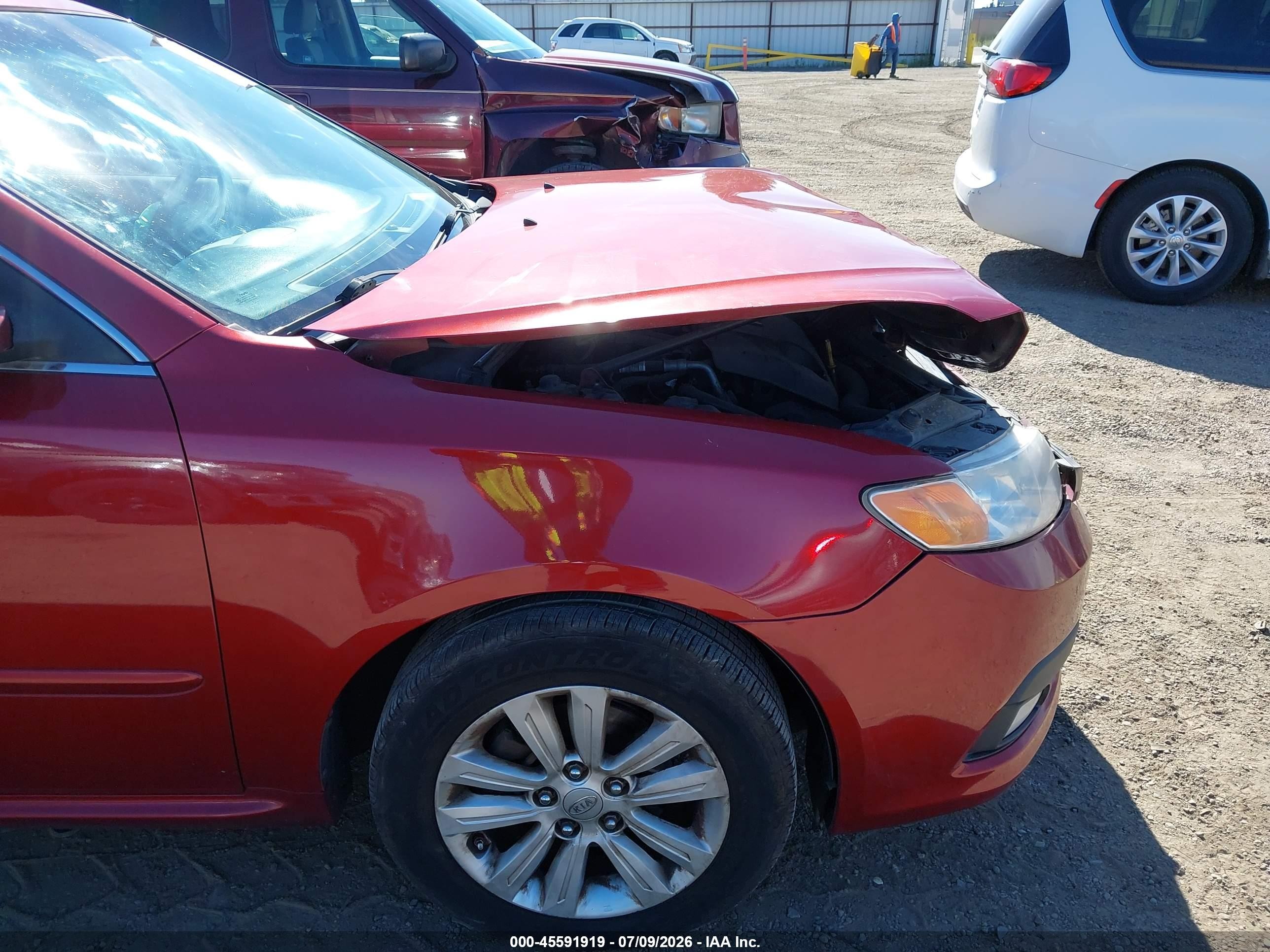 2010 Kia Optima Ex Red vin: KNAGH4A40A5453066