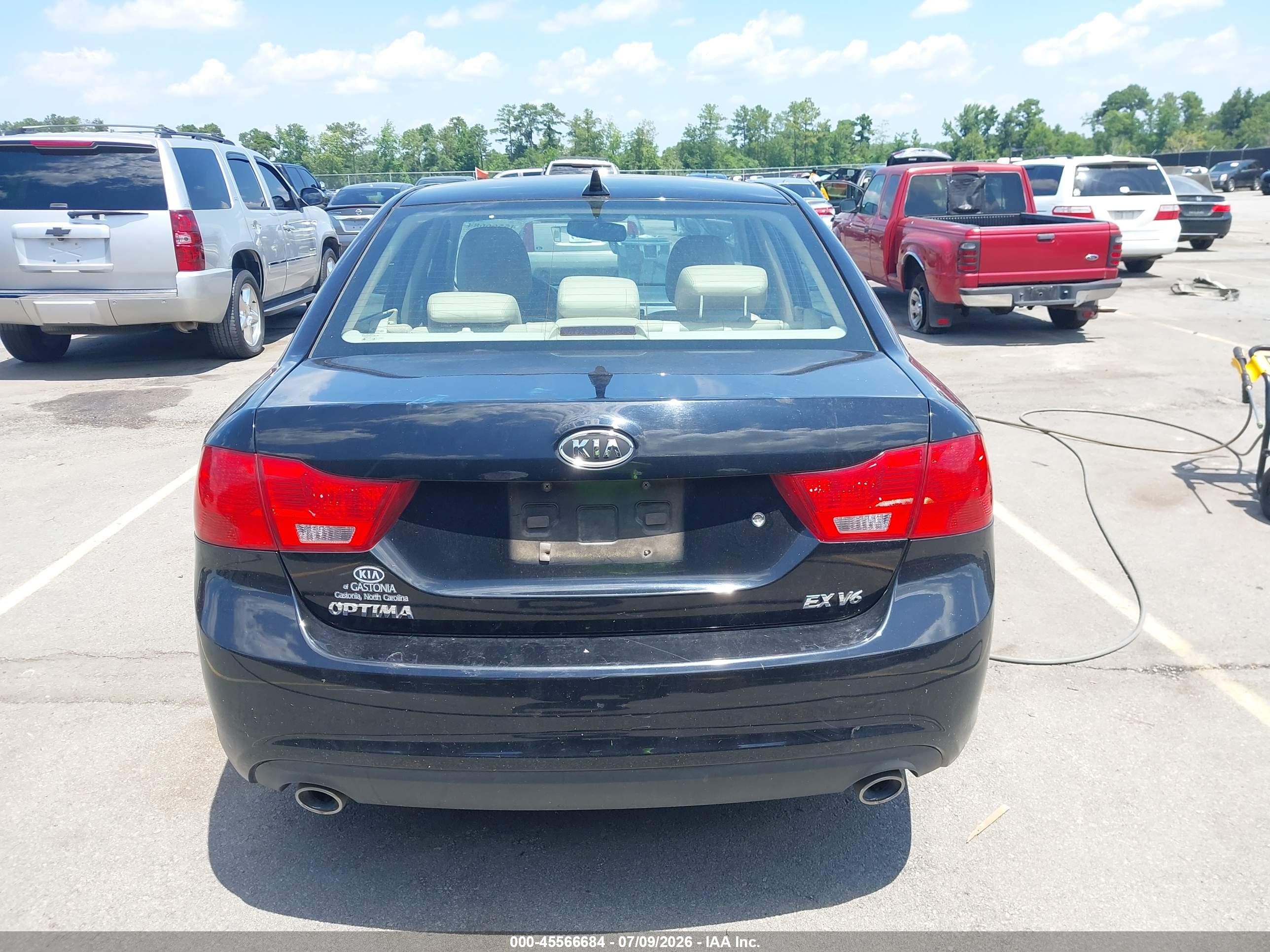 2010 Kia Optima Ex Черный vin: KNAGH4A41A5435479