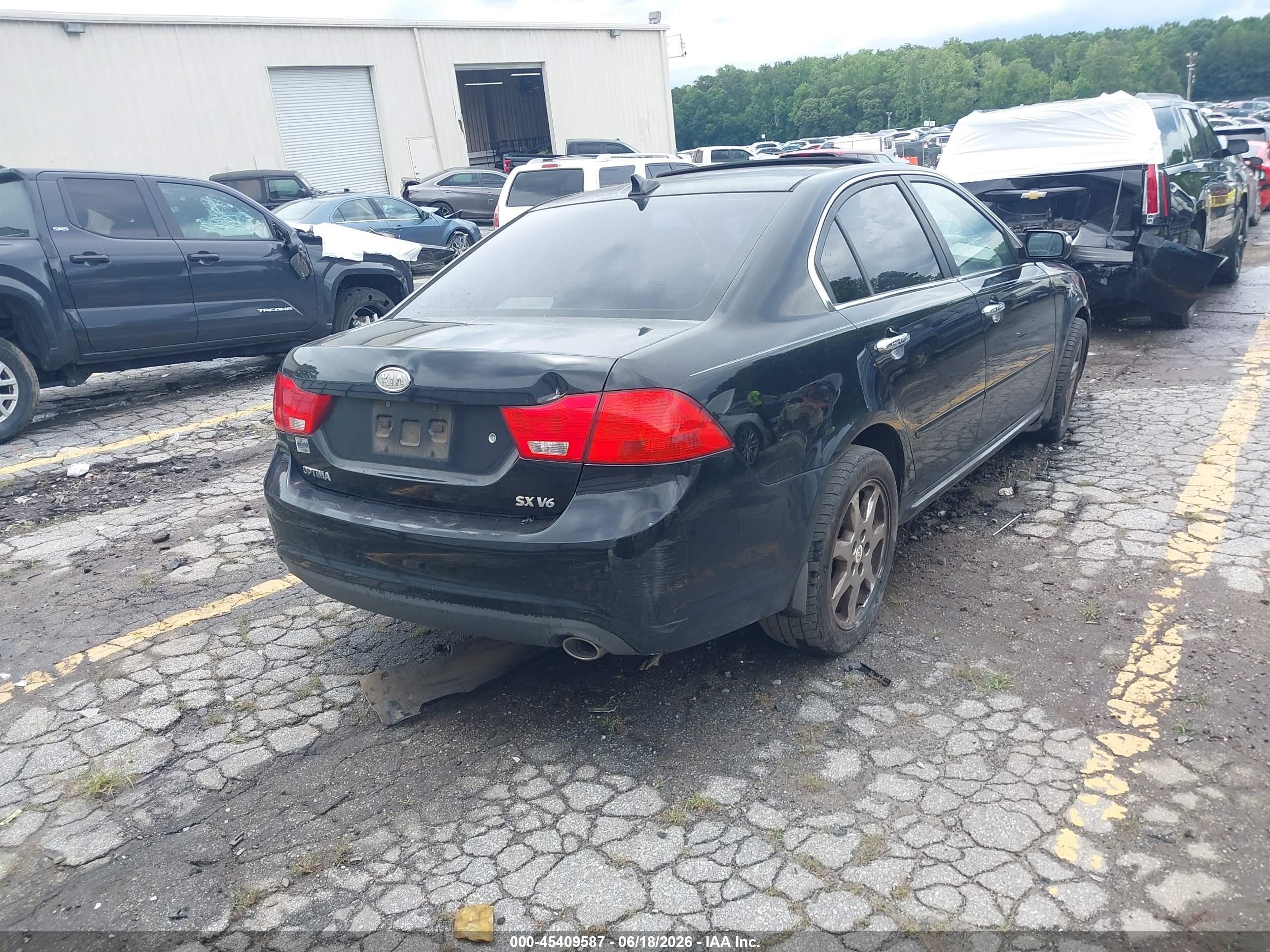 2010 Kia Optima Sx Black vin: KNAGH4A43A5407568