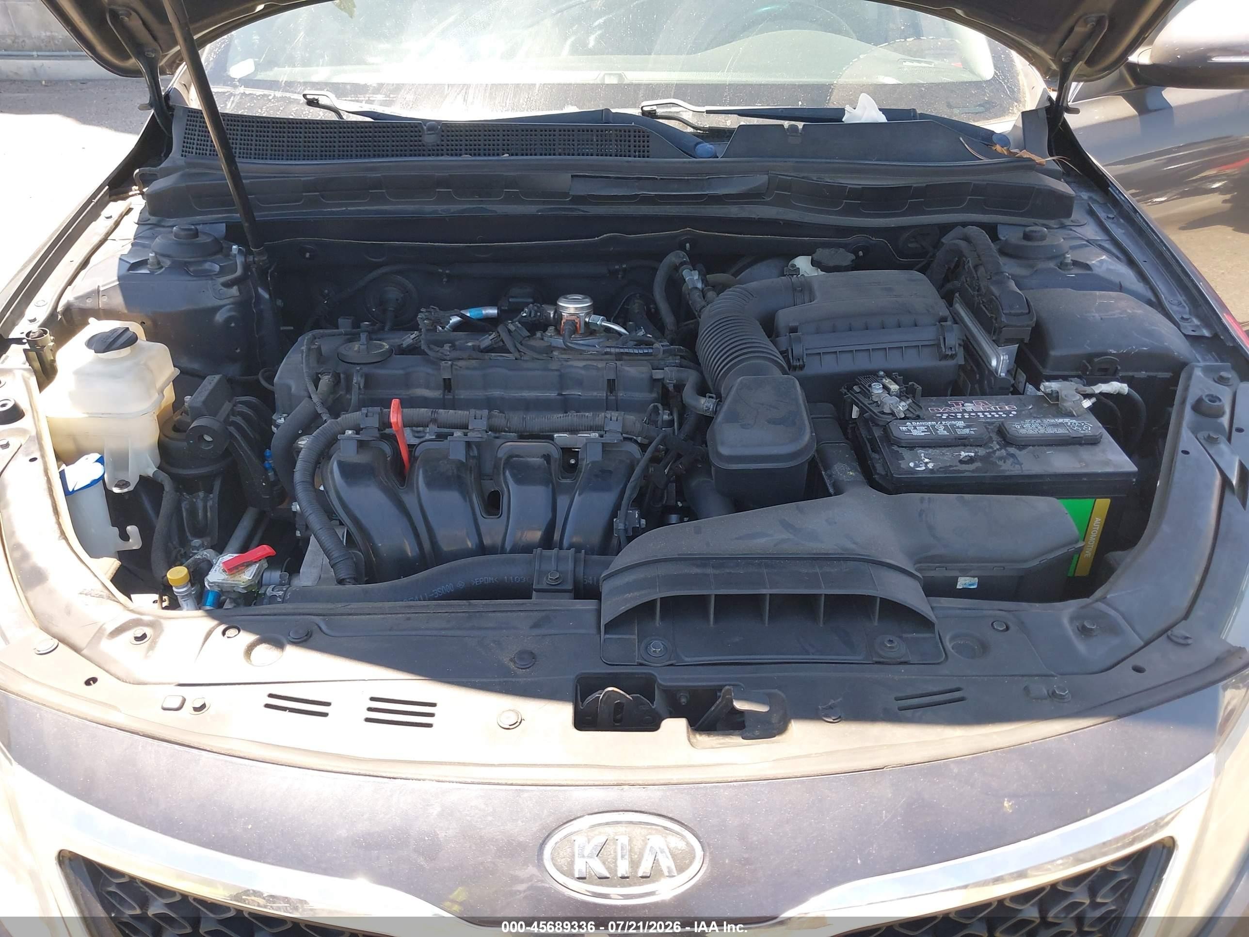2011 Kia Optima Lx Black vin: KNAGM4A70B5117733