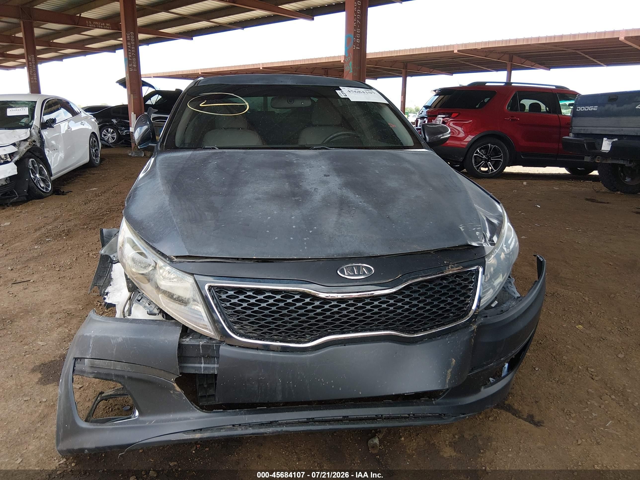 2011 Kia Optima Lx Gray vin: KNAGM4A70B5128294