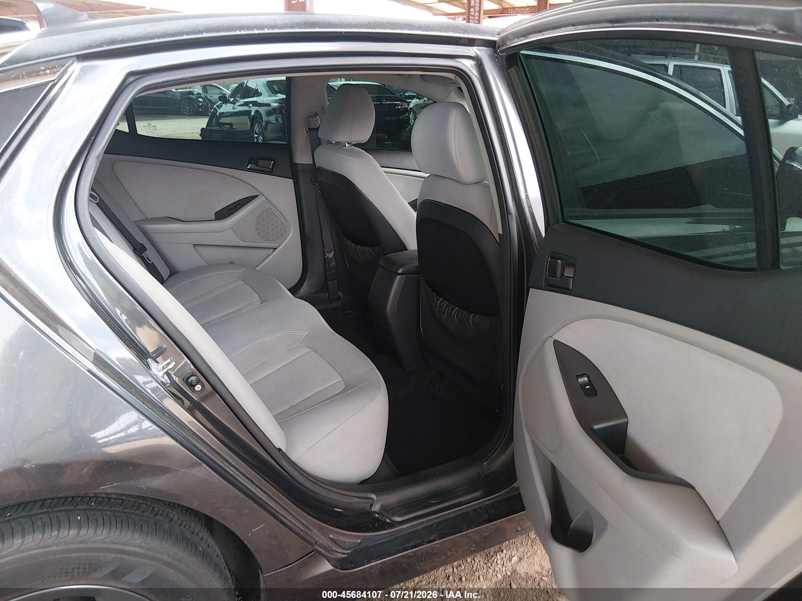 2011 Kia Optima Lx Gray vin: KNAGM4A70B5128294