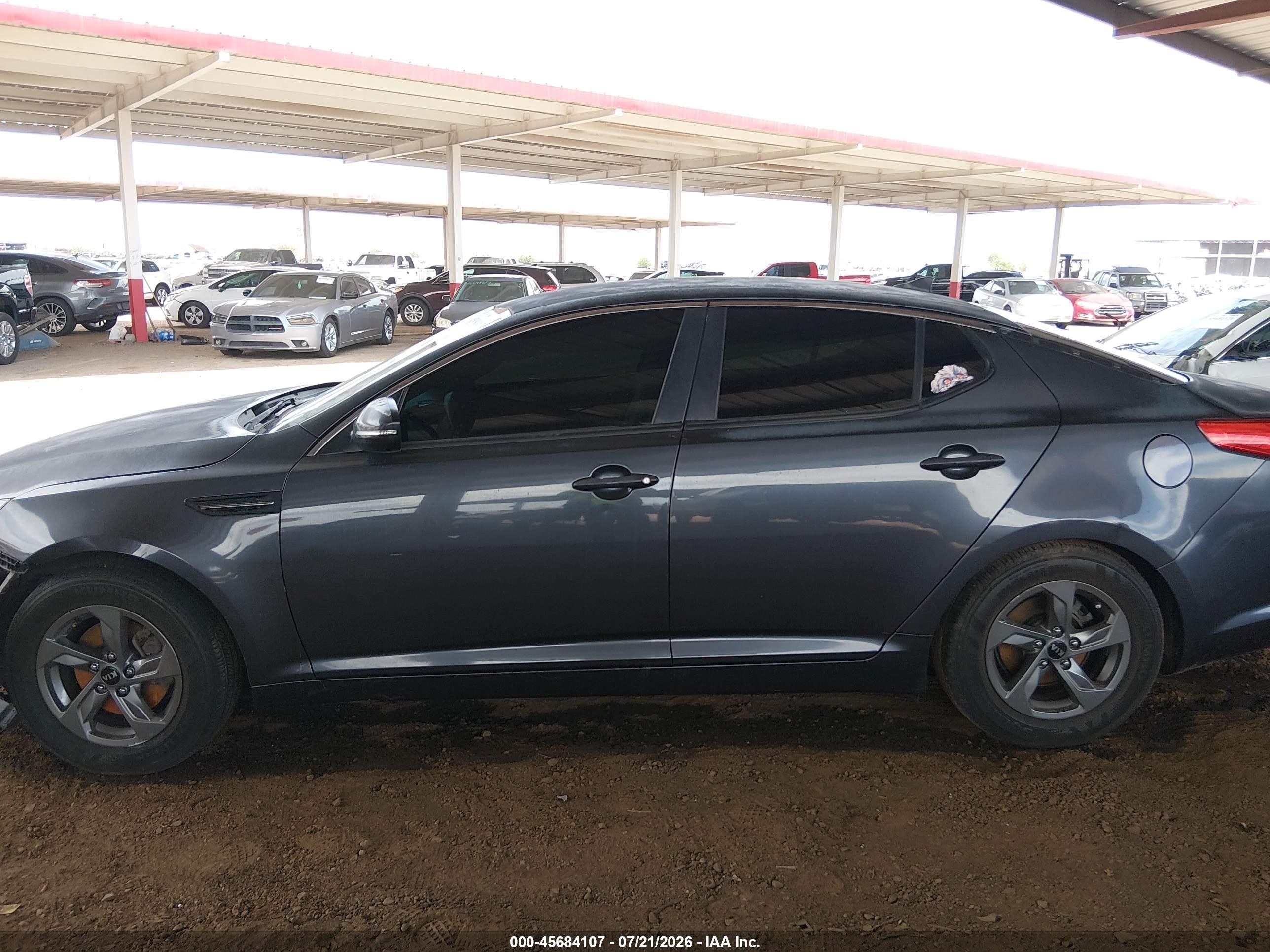 2011 Kia Optima Lx Gray vin: KNAGM4A70B5128294