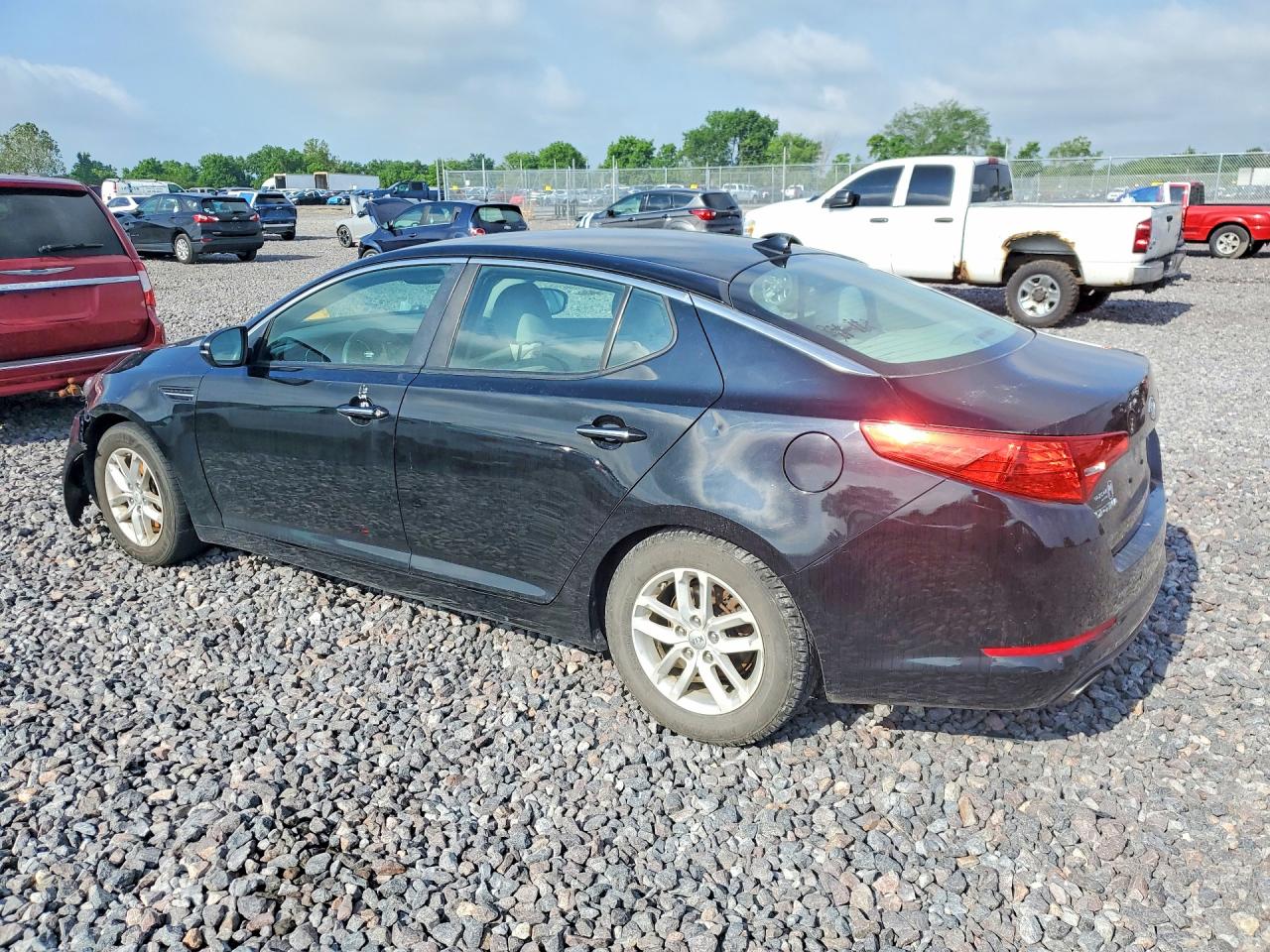 2013 Kia Optima Lx Black vin: KNAGM4A70D5301802