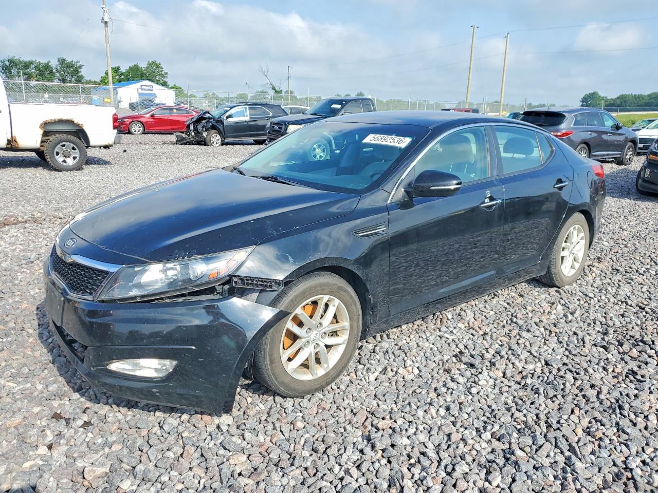 2013 Kia Optima Lx Черный vin: KNAGM4A70D5301802