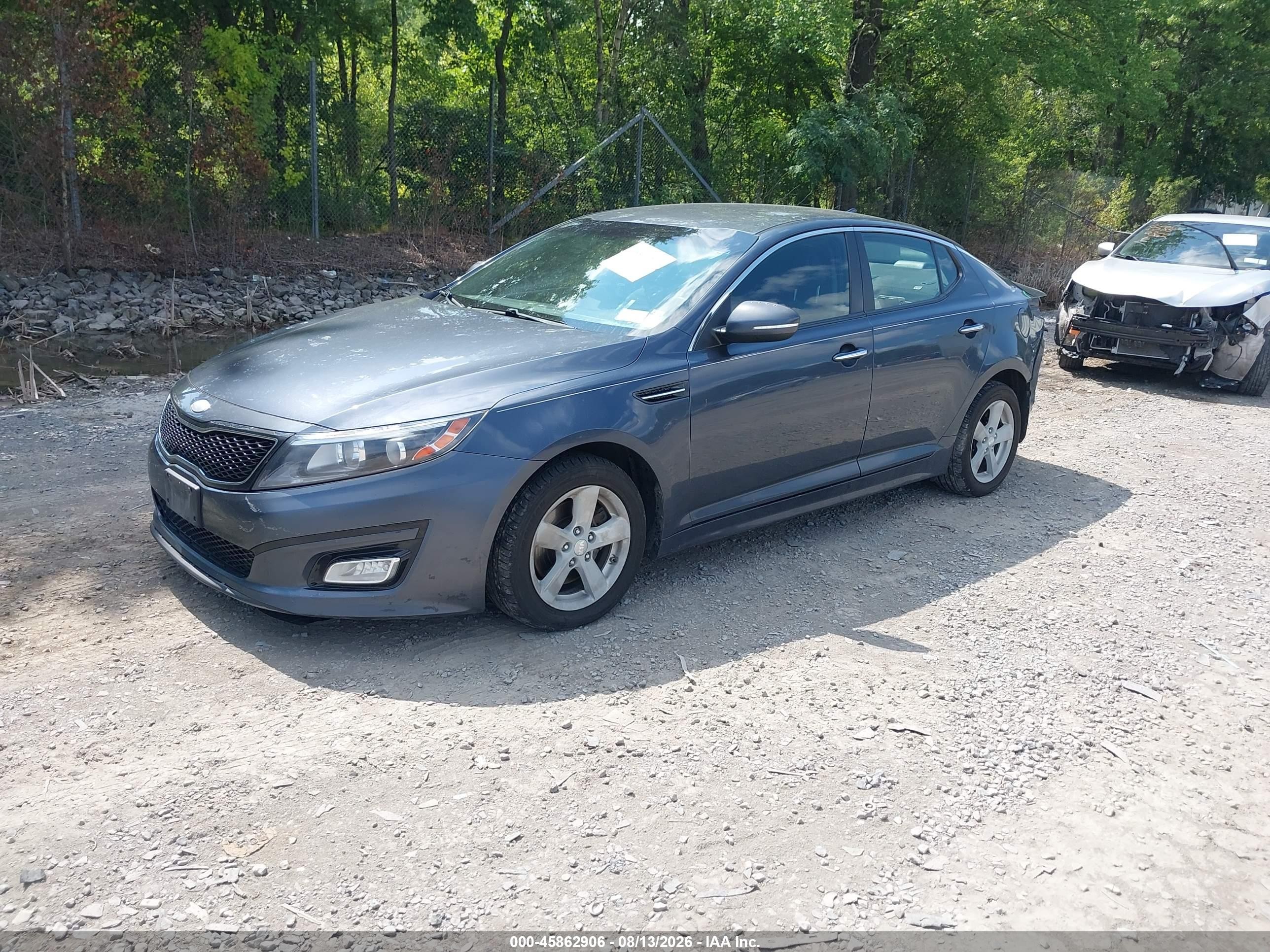 2015 Kia Optima Lx Gray vin: KNAGM4A70F5535697