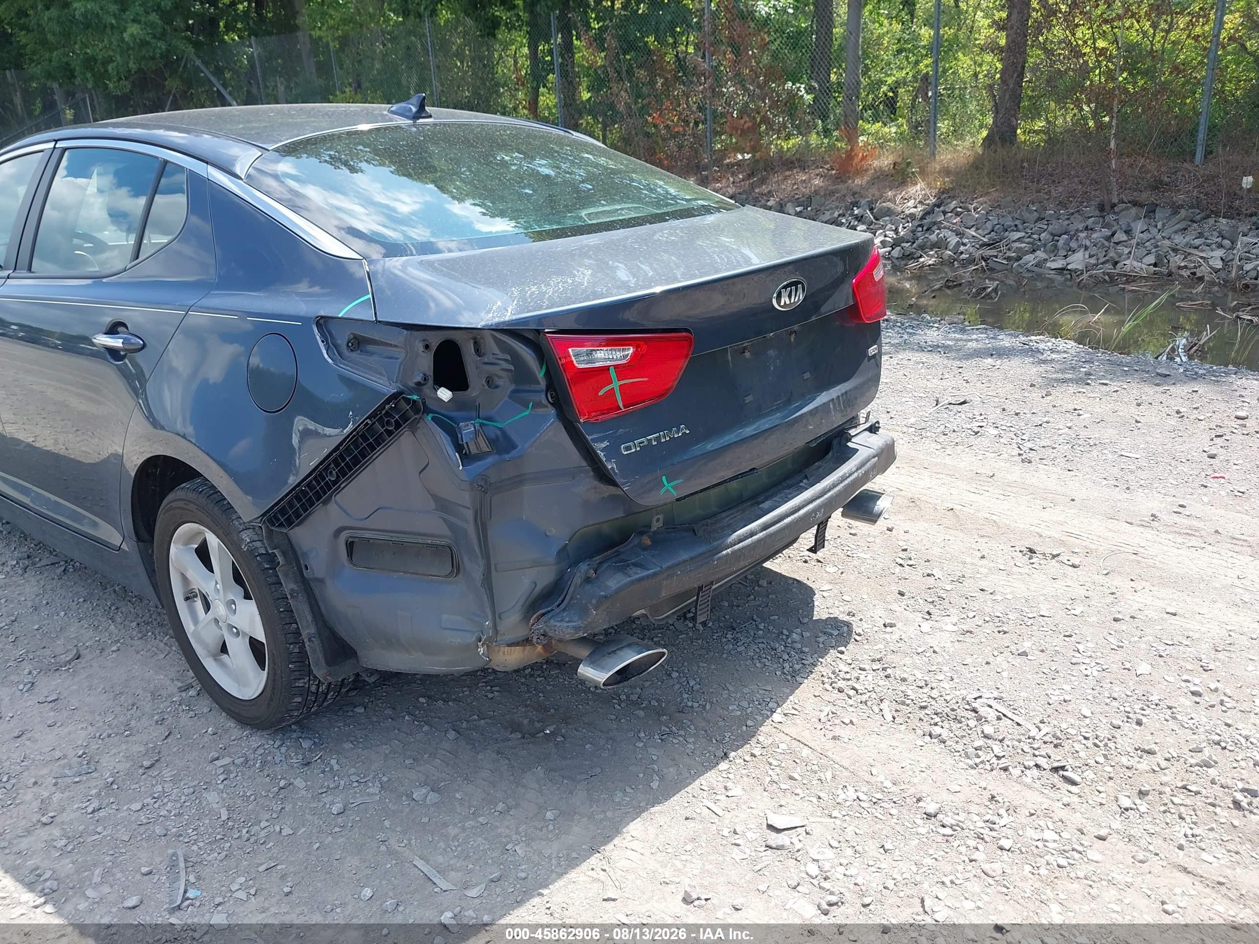2015 Kia Optima Lx Gray vin: KNAGM4A70F5535697