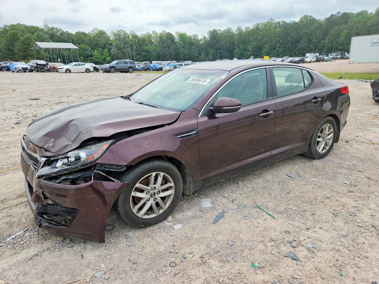 2011 Kia Optima Lx Maroon vin: KNAGM4A71B5070549