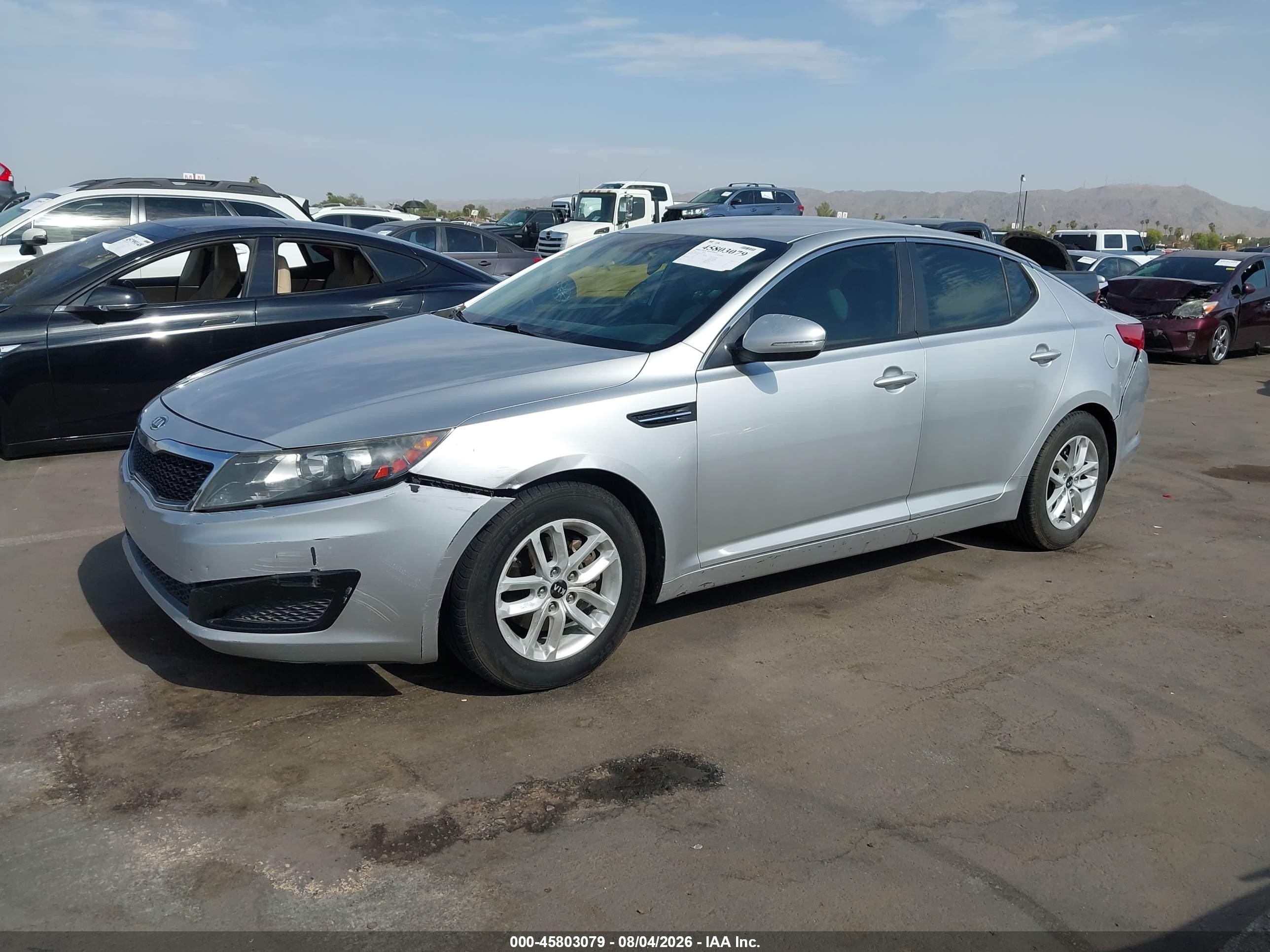 2011 Kia Optima Lx Silver vin: KNAGM4A71B5121905