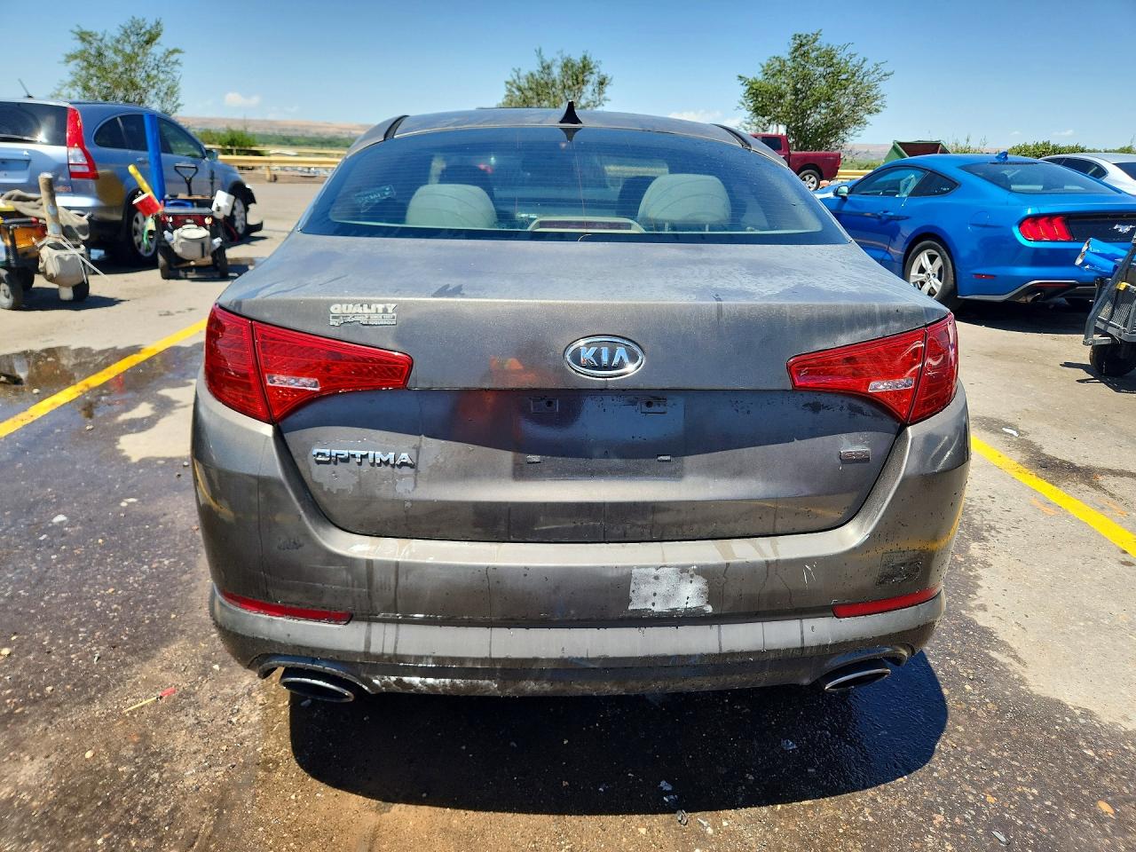 2011 Kia Optima Lx Gray vin: KNAGM4A71B5159814